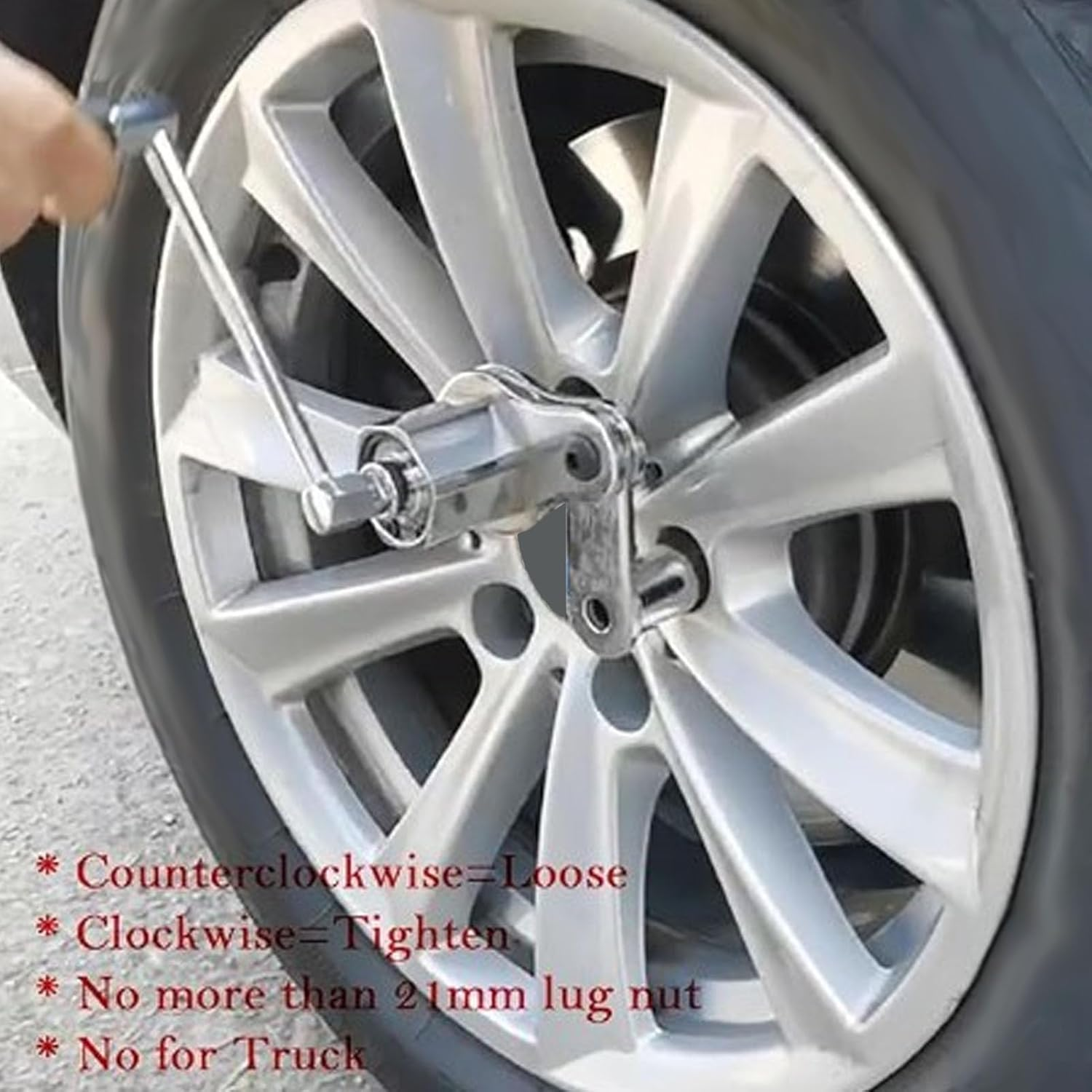 Torque Multiplier, Torque Multiplier with 1/2 Driver 1:16 Labor Saving Wrench Set, Hand Lug Nut Kit, Portable Wrench Sockets Set image number 5