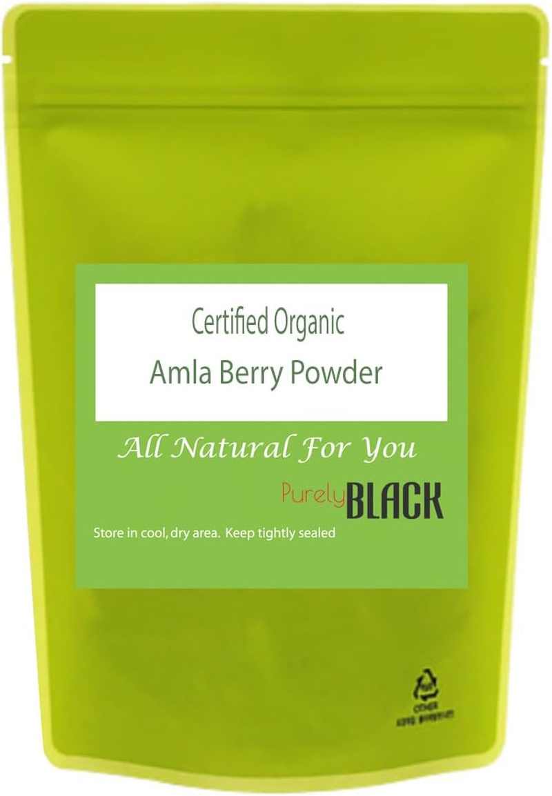 Certified Organic Amalaki Amla Berry Powder. Indian Gooseberry for Hair Growth Skin Tea 50G image number 6