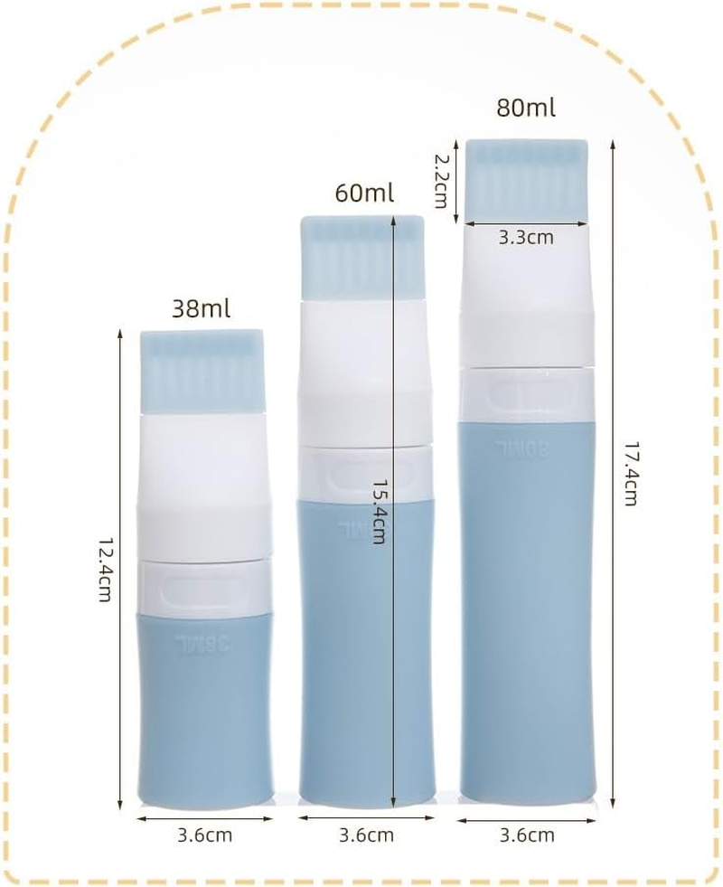 2 Packs Silicone Hair Oil Applicator, Root Comb Applicator Bottle for Hair Dye, Scalp Oil Applicator Bottle and Brush (Pink+Blue, 60Ml) image number 5