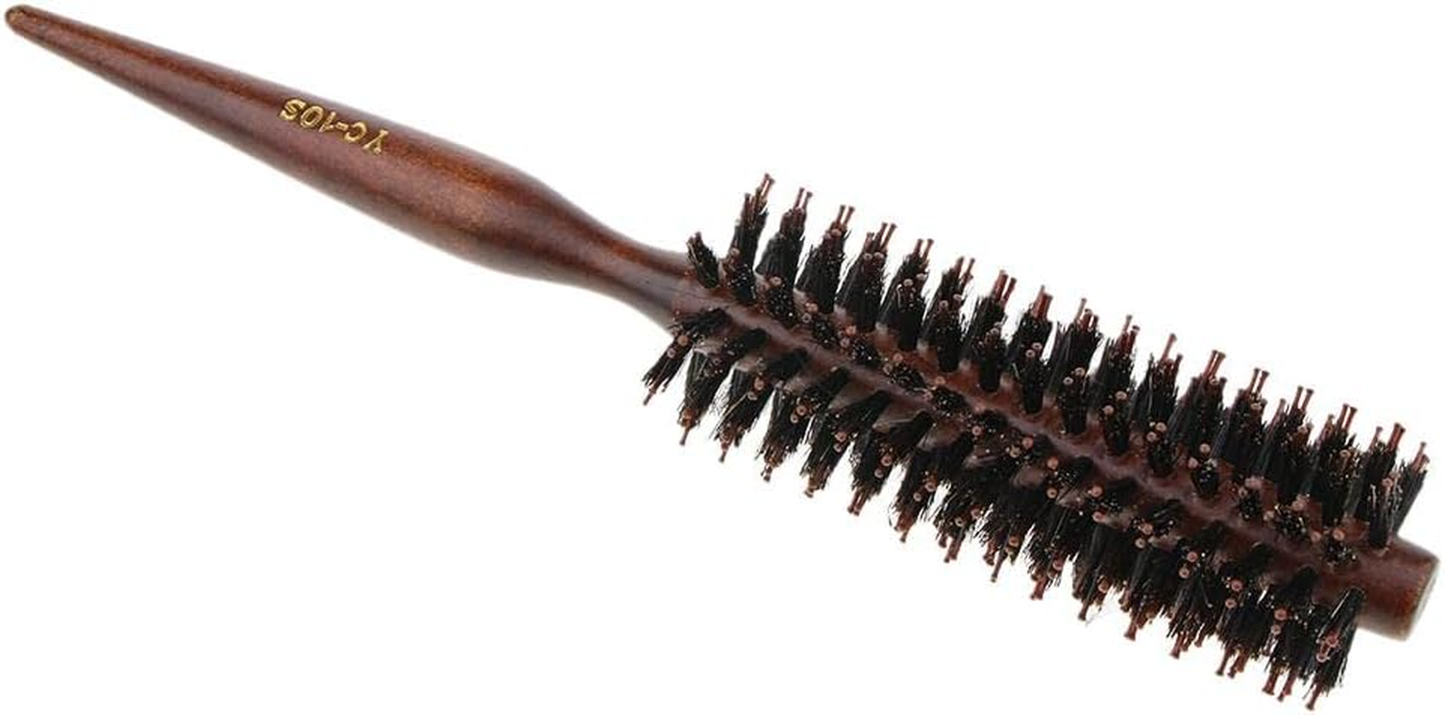 Blesiya Hair Brush round Hair Styling Anti-Static Curly Comb Natural Bristle Wood - 10 Row image number 3