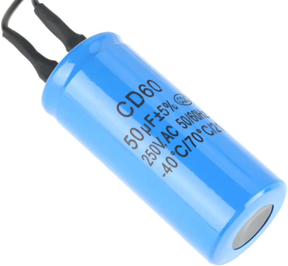 50Uf Anti-Explosion AC Heat Resisting Run Capacitor, Blue CD60 Run Capacitor, for Compressor Air Conditioner image number 1