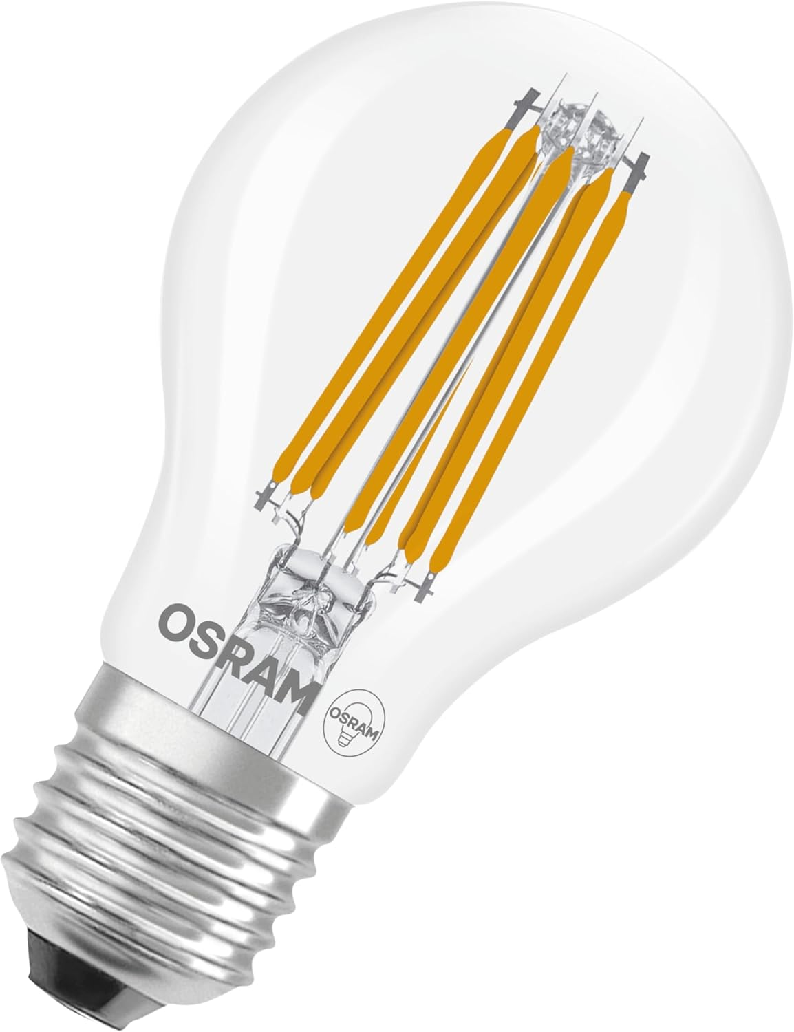 OSRAM Classic a 100 Filament LED Bulb Warm White LED Bulb 7.2W 1521LM 2700K E27 Clear Dimmable Energy Class A