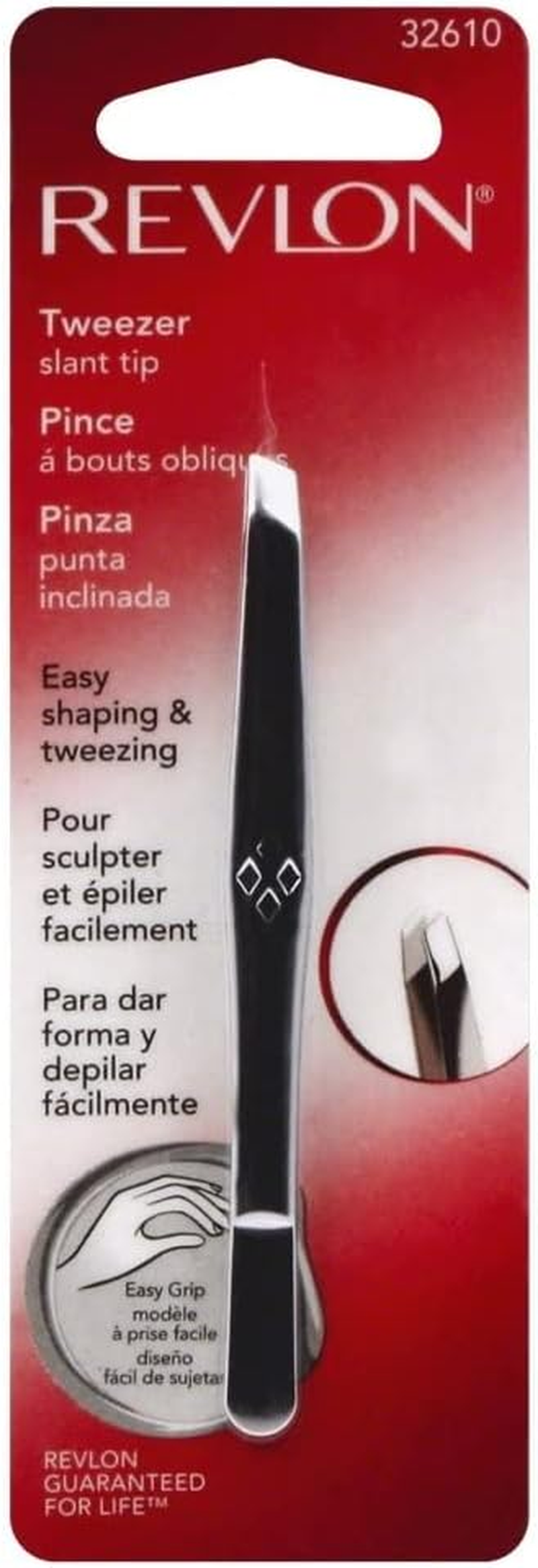 Revlon Stainless Steel Accurate Tweezing 1 Ea (Pack of 4)