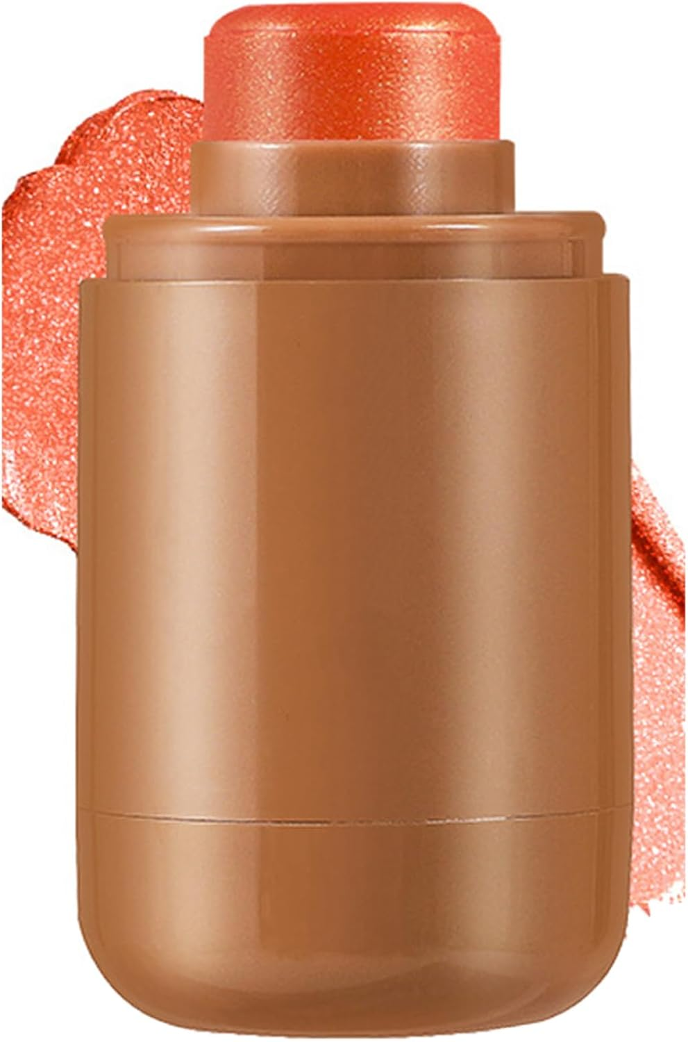 FEESHOW Cream Blush Stick, Buildable & Hydrating Multi-Use Makeup for Cheeks & Lips, Portable Color, Non-Greasy Long-Lasting Formula Peach One Size