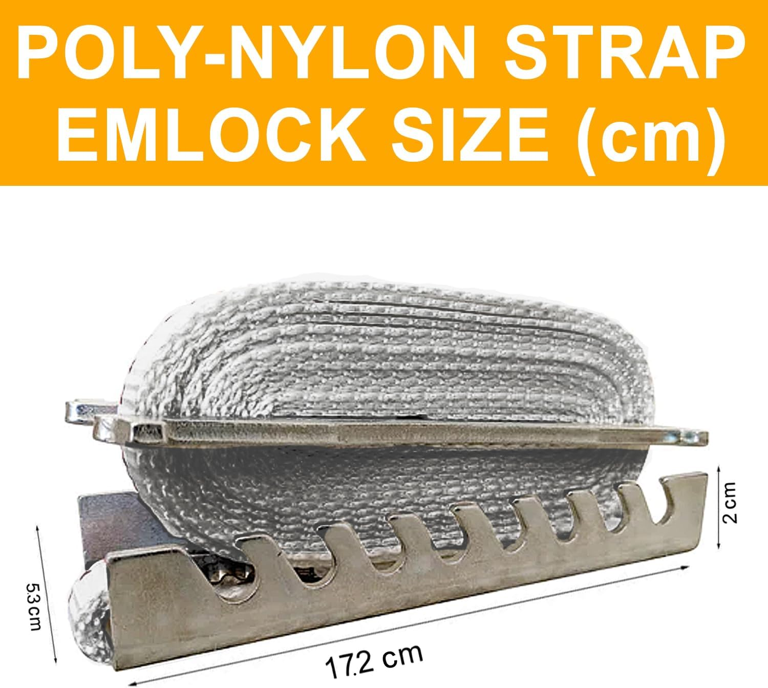 OZBEE Beekeeping Emlock Poly Nylon Strapping, Strong, Durable & Flexible for Firmly Securing Beehive Cargo - Beekeeping Equipment - Ideal Hive Fastener for Beekeeping - 3M Long - Enhance Hive Security image number 4
