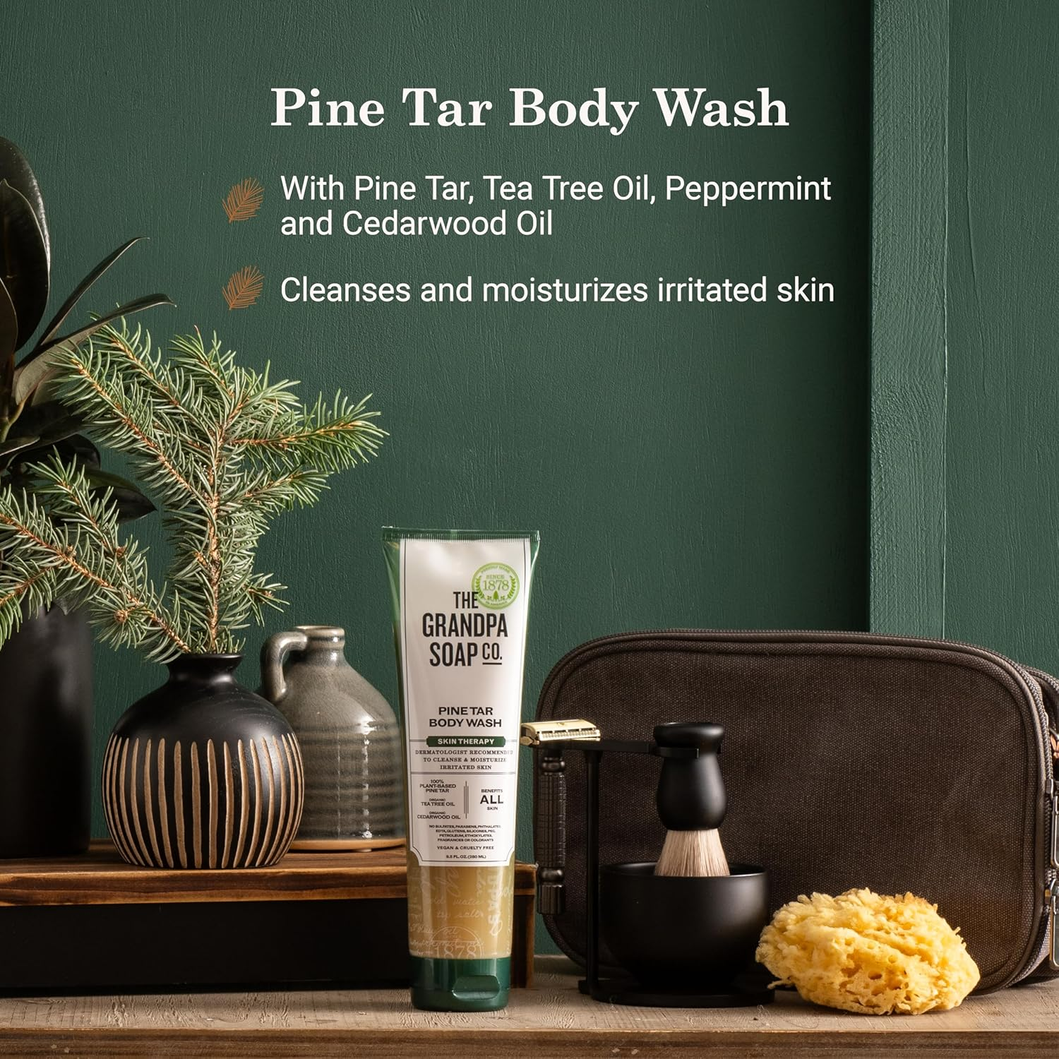 Grandpa'S, Pine Tar Body Wash, Skin Therapy, 9.5 Fl Oz (280 Ml) image number 3