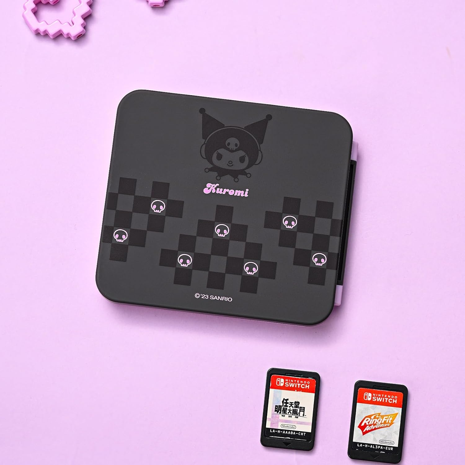 Kuitmor Switch Game Card Case Compatible with Switch 2 (2025) Portable Game Holder Cartridge Case for NS 2 with 12 Game Card Slots, Purple