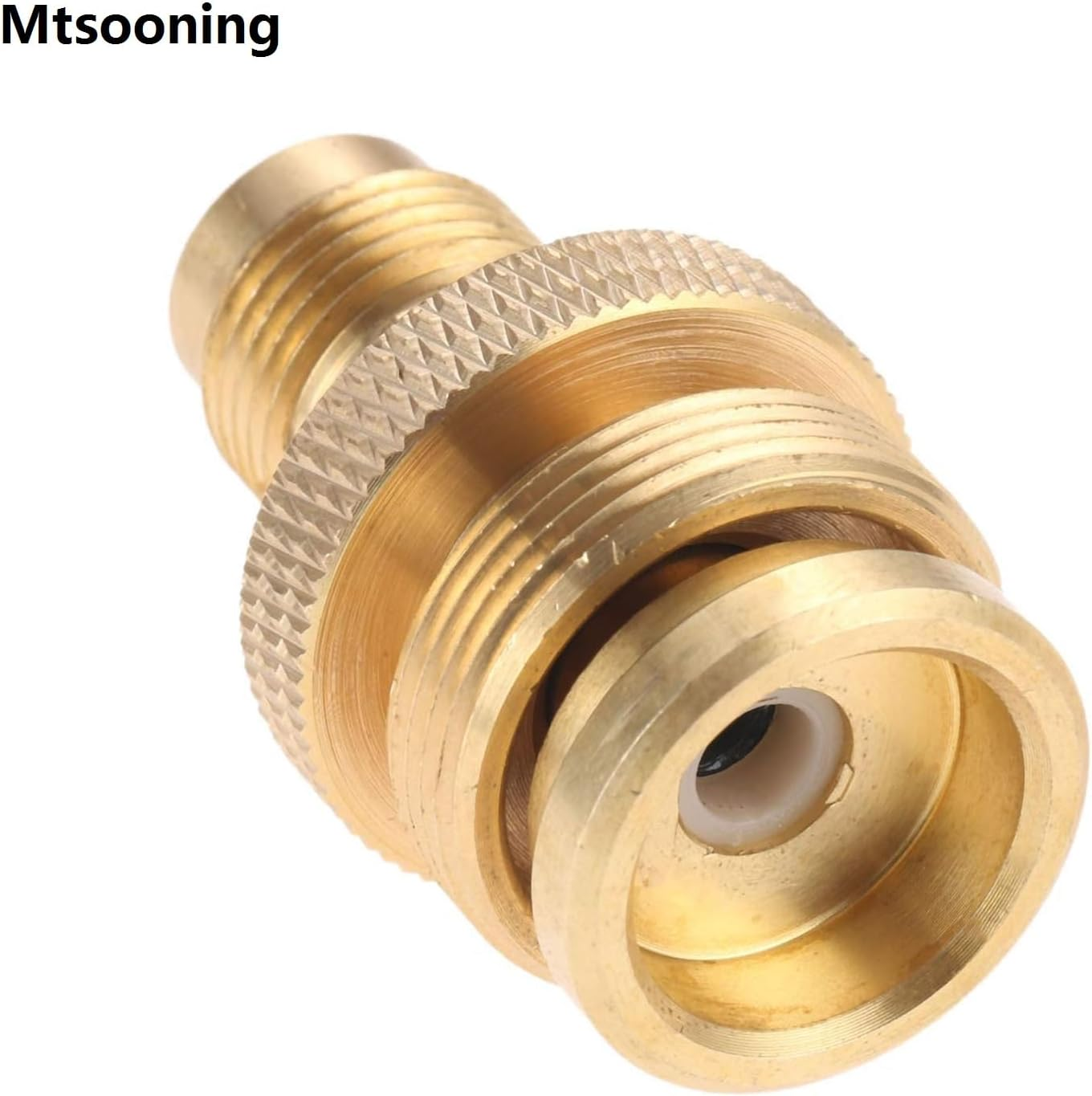 Mtsooning 1Lb Propane Tank Canister Regulator Adapter Connection to 3/8&rdquo; Male Flare (5/8"-18UNF) Thread, Portable Camping Grill Stove Parts for Heaters, Burner, Fire Pit image number 3