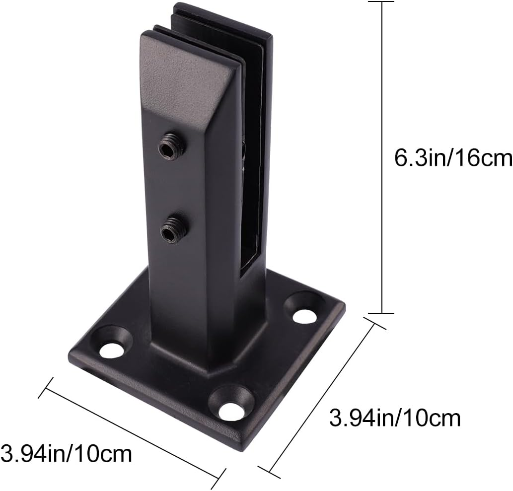 DOITOOL Stainless Steel Glass Spigots Pool Fence Spigot Clamp,Glass Railing Clamps Glass Fixing Tool Glass Floor Clamp for Balcony,Garden,Stair image number 1