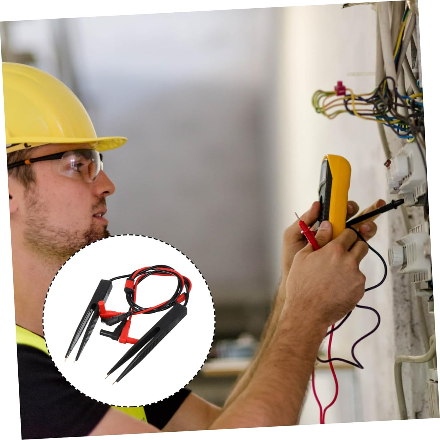 OSALADI 2 Sets Capacitance and Inductance Test Leads Wire Test Probe for Multimeter Tester Needle Automotive Voltage image number 6