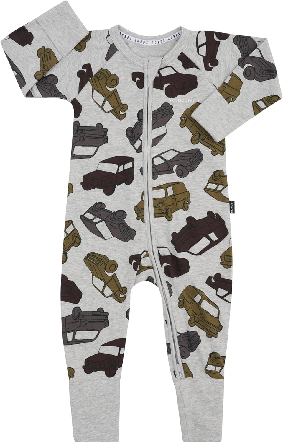 Bonds Baby Zippy - Cotton Blend Zip Wondersuit, Print Y8G (1 Pack), 0 (6-12 Months)