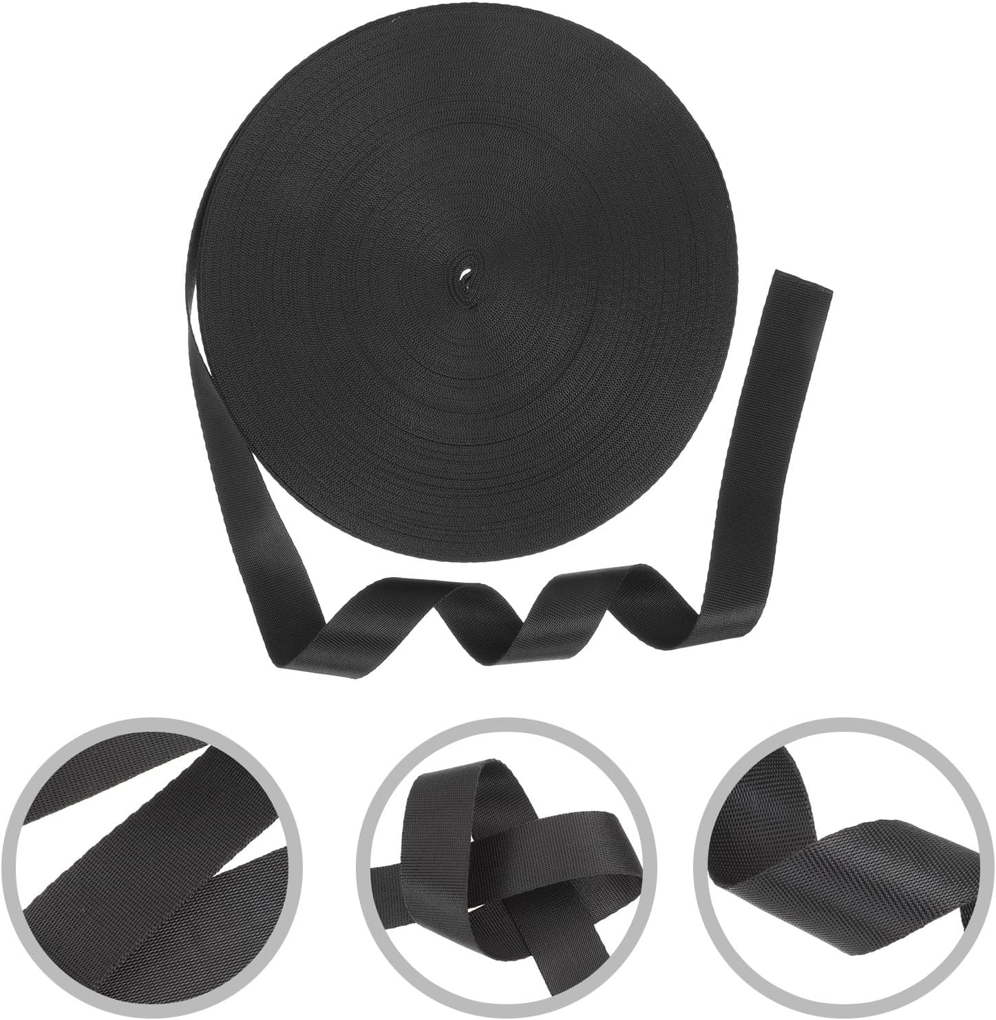 DRESSOOS Sturdy 1-Inch Nylon Webbing Strap 50M Roll for Pet Leash, Backpack Cargo Tie, Gardening and Craft Use, Portable Convenient Package Strap for Travel and Outdoor Gear image number 4