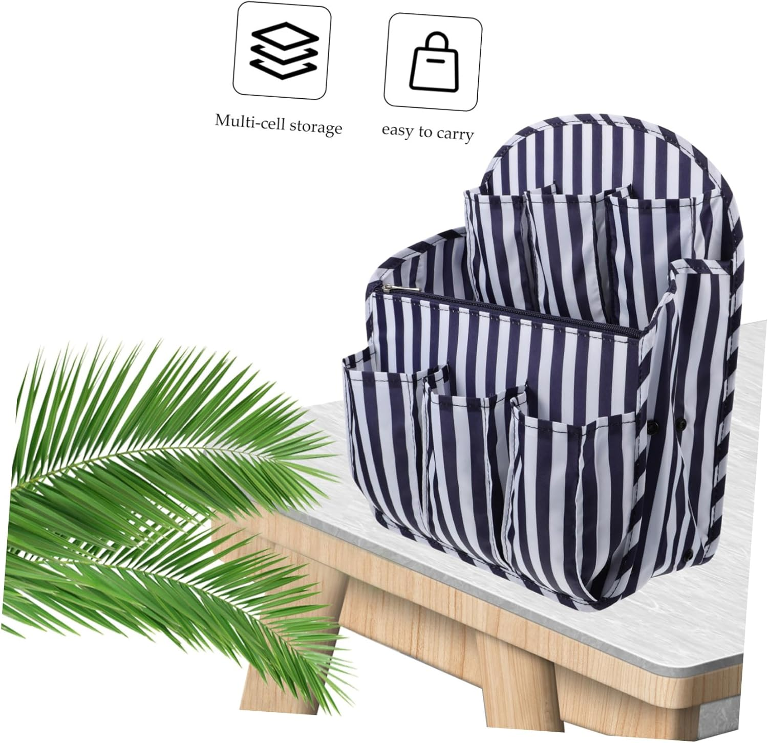 ROMISBABA Backpack Organizer Insert Multi-Pocket Wallet Holding Bag Tidy Travel Tote Bag Liner Thick Fabric image number 1