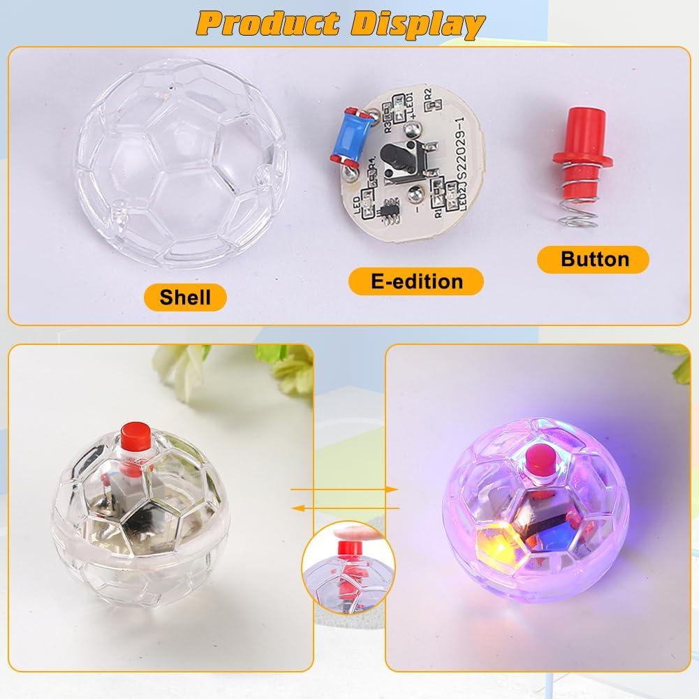 Pack of 6 Ghost Hunting Motion Balls, Ghost Hunting Cat Ball Movement Balls, Flashing Paranormal Equipment, Hunting Movement Light up Balls, Pet Toy, Cat Ball, Paranormal Equipment image number 4