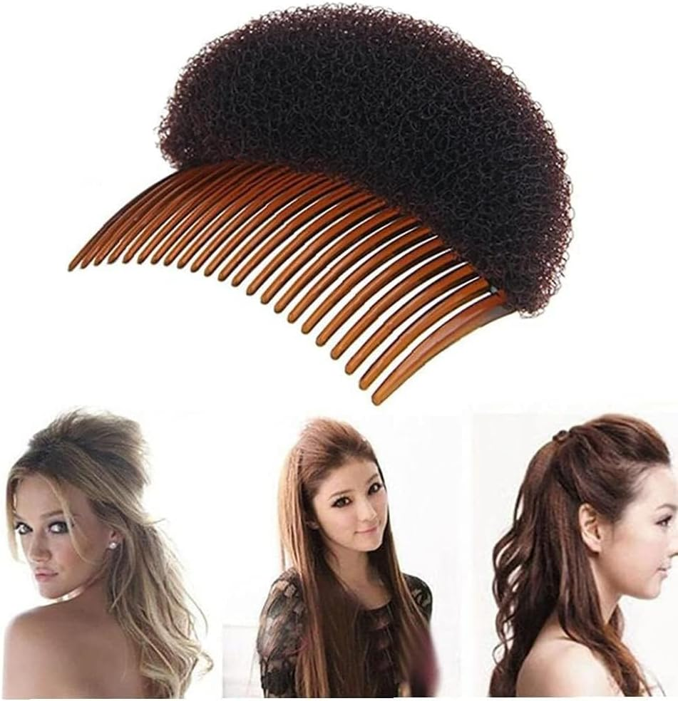 Hair Styling Clip Hair Bun Tool Multifunctional with Comb for Instant Hairstyle Hair Styling Accessories Hair Care Brown 1 Piece image number 5