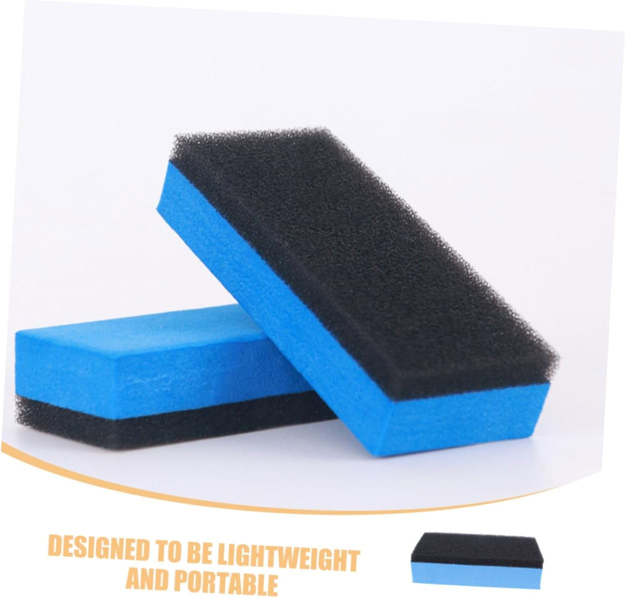 HONMEET Tire Shine Applicator Sponge Pads 6Pcs, High-Density Tire Dressing Applicator for Car Detailing and Wheel Shine, Large Car Wax Coating Sponges for Automotive Exterior Care image number 5