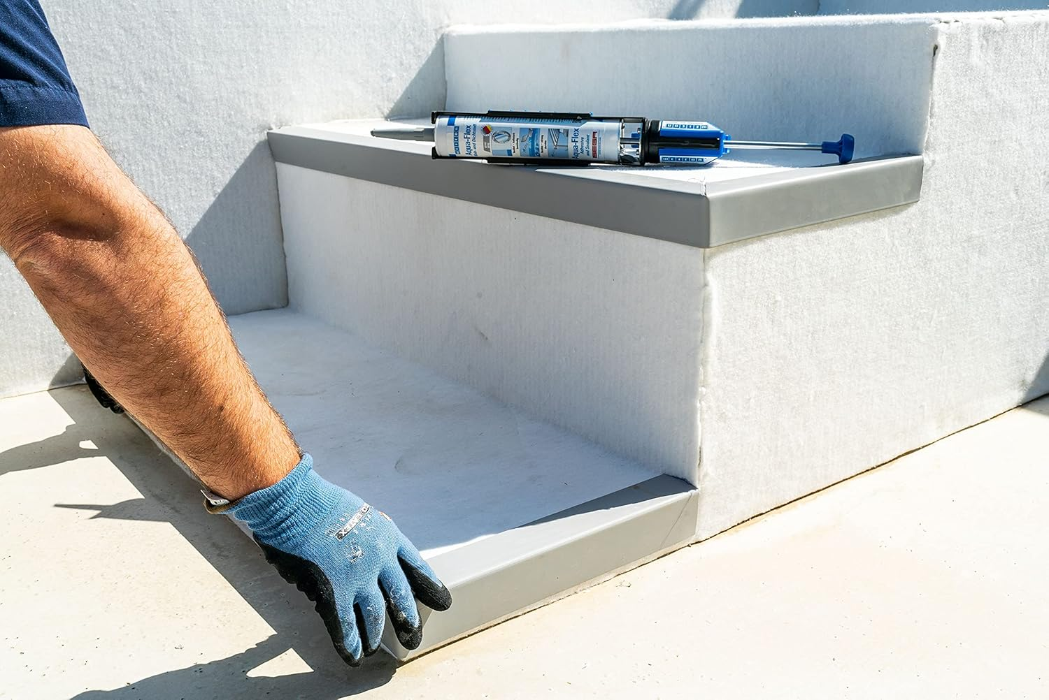 WEICON Aqua-Flex 310Ml Elastic Underwater Adhesive Pool Pond Liners Ms-Polymer Base Grey