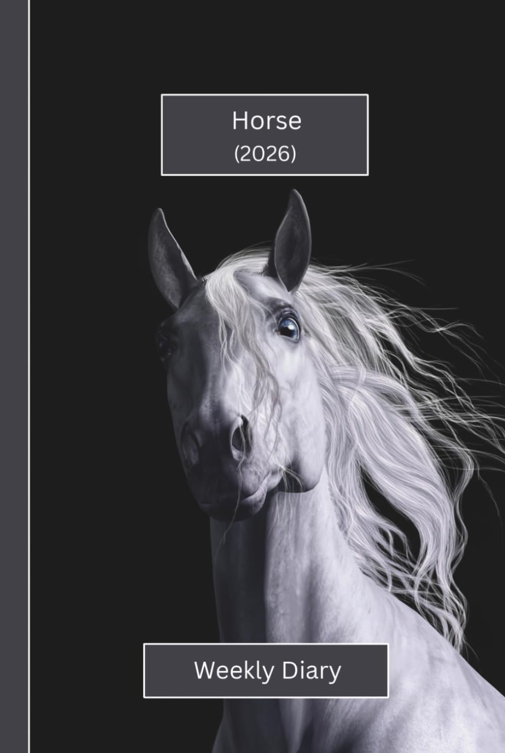 Horse Weekly Diary 2026: a Gorgeous Week View Planner 2026 (Spread across 2 Pages). It'S an Ideally Sized (6"X9") Pet Lover'S Journal in a Large Print ... Pages. Great Gift for Friends and Family. image number 1