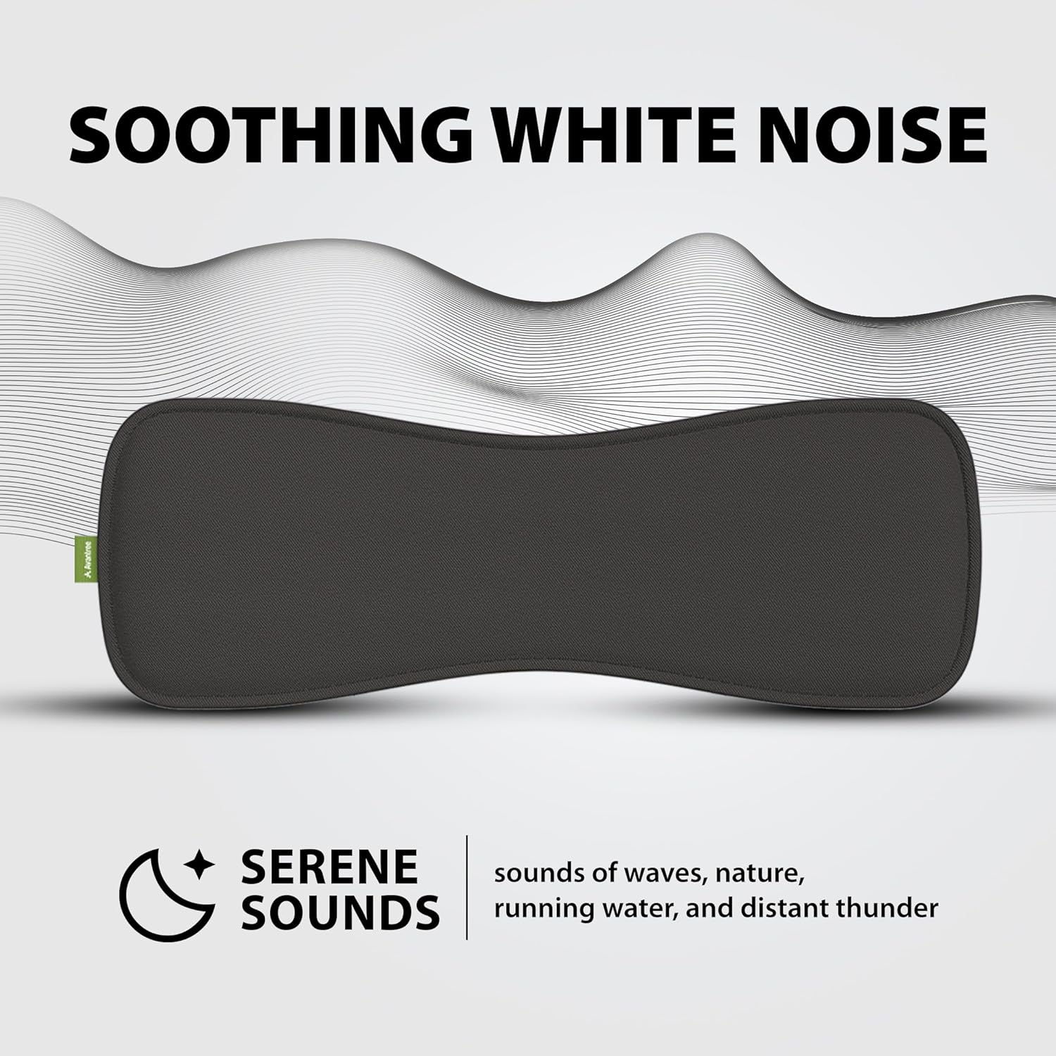 Avantree Slumber - Pillow Speaker for Sleeping, Private Audio with Built-In White Noise, Bluetooth & AUX Support, Volume Control, Sleep Timer, Charge Free for Home Use, Sleep Aids Headphones image number 3