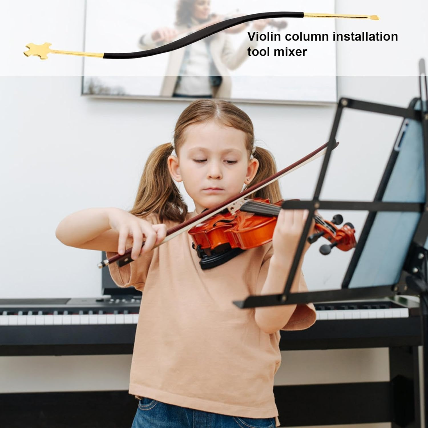 Violin Sound Post Tool | Installation Tool Sound Hook Professional,Easy Installation Luthier Violin Tool Tuner Installation Tool for Sound Post Violin Post Mounting Tool image number 1