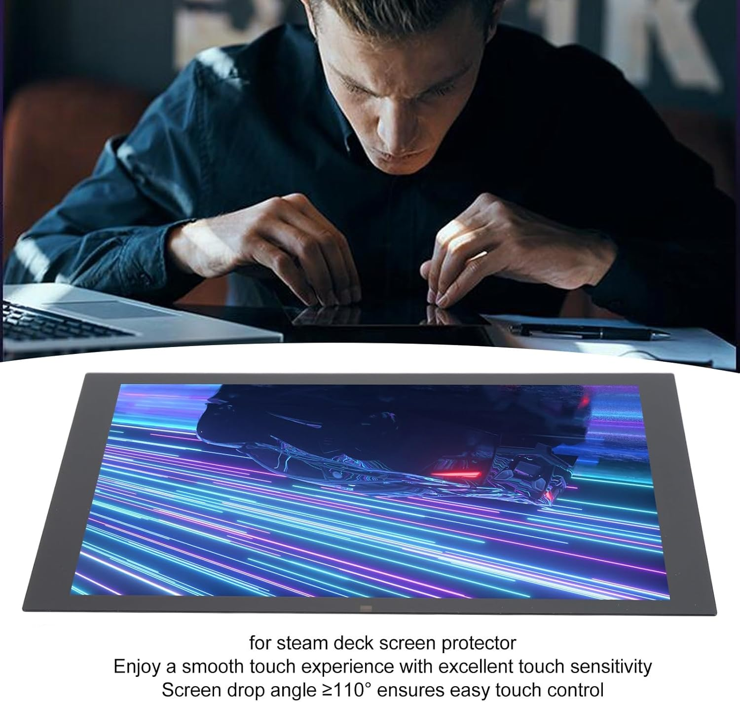 7Inch LCD Display Replacement Screen for Steam Deck, Easy Installation, IPS Touch Screen, anti Fingerprint, Compatible with Steam Deck image number 1