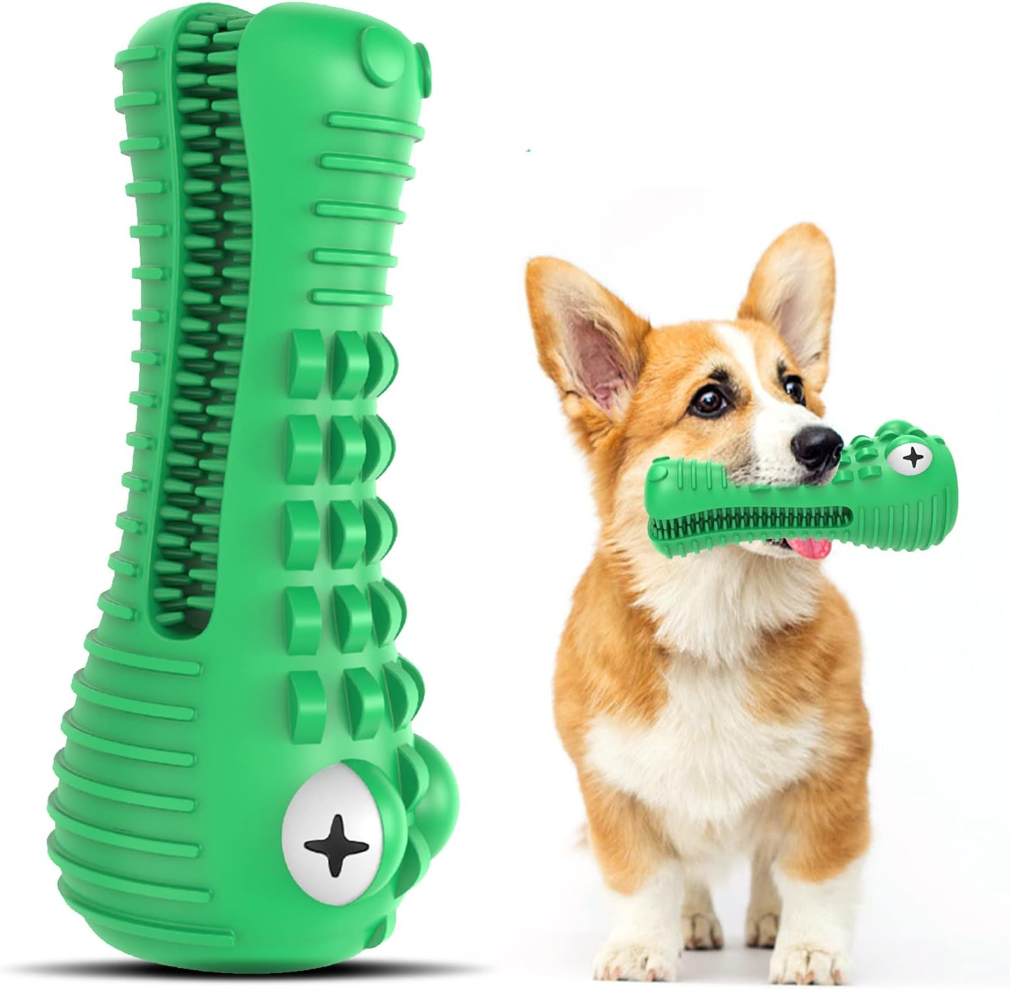 Squeaky Dog Toys for Large Medium Dogs,Tough Indestructible Dog Chew Toys Dog Teeth Cleaning Toothbrush for Dog Dental Care/0 image number 5
