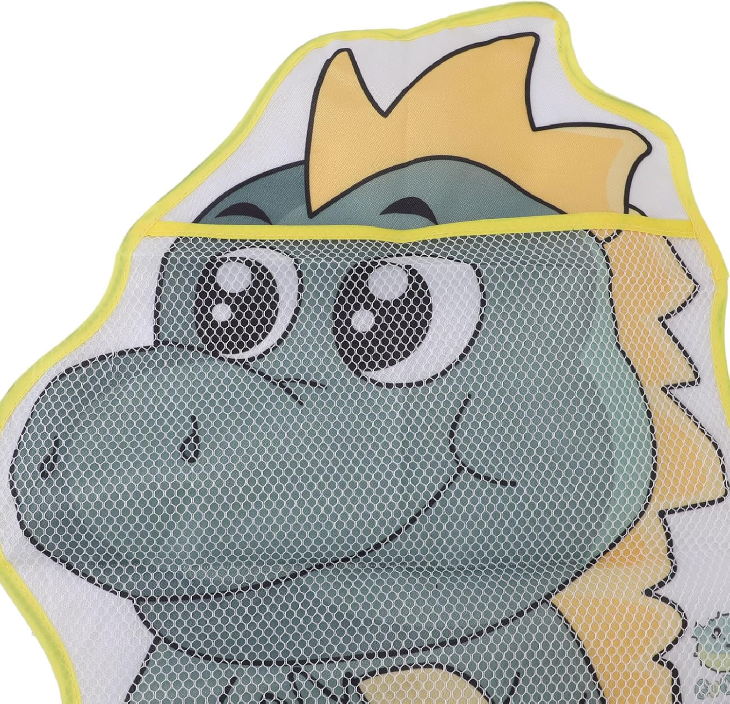 2Pcs Mesh Bath Toy Bag Cute Bathtub Toy Holder, Bath Toy Storage Net Bag, Shower Toy Holder, Mesh Bag for Bath Toys, Kids Bath Toy Net Organizer Dinosaur & Frog Pattern image number 3
