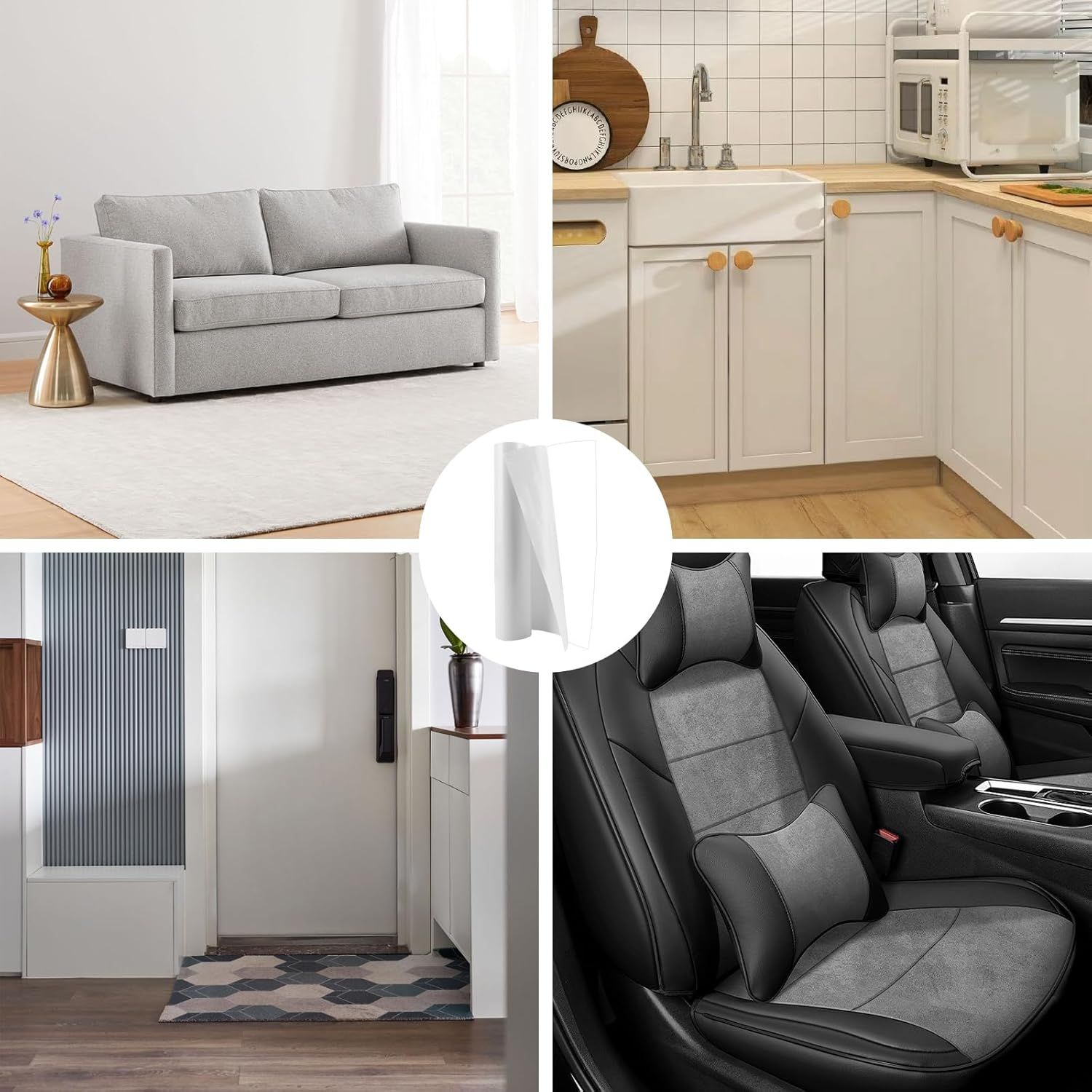 APACALI Pack of 2 Cat Scratch Protection Film, 30 X 300 Cm, Scratch Protection for Cats, Self-Adhesive Scratch Protection Film, Transparent, Anti-Scratch Film for Cats for Furniture, Couch, Door, image number 5