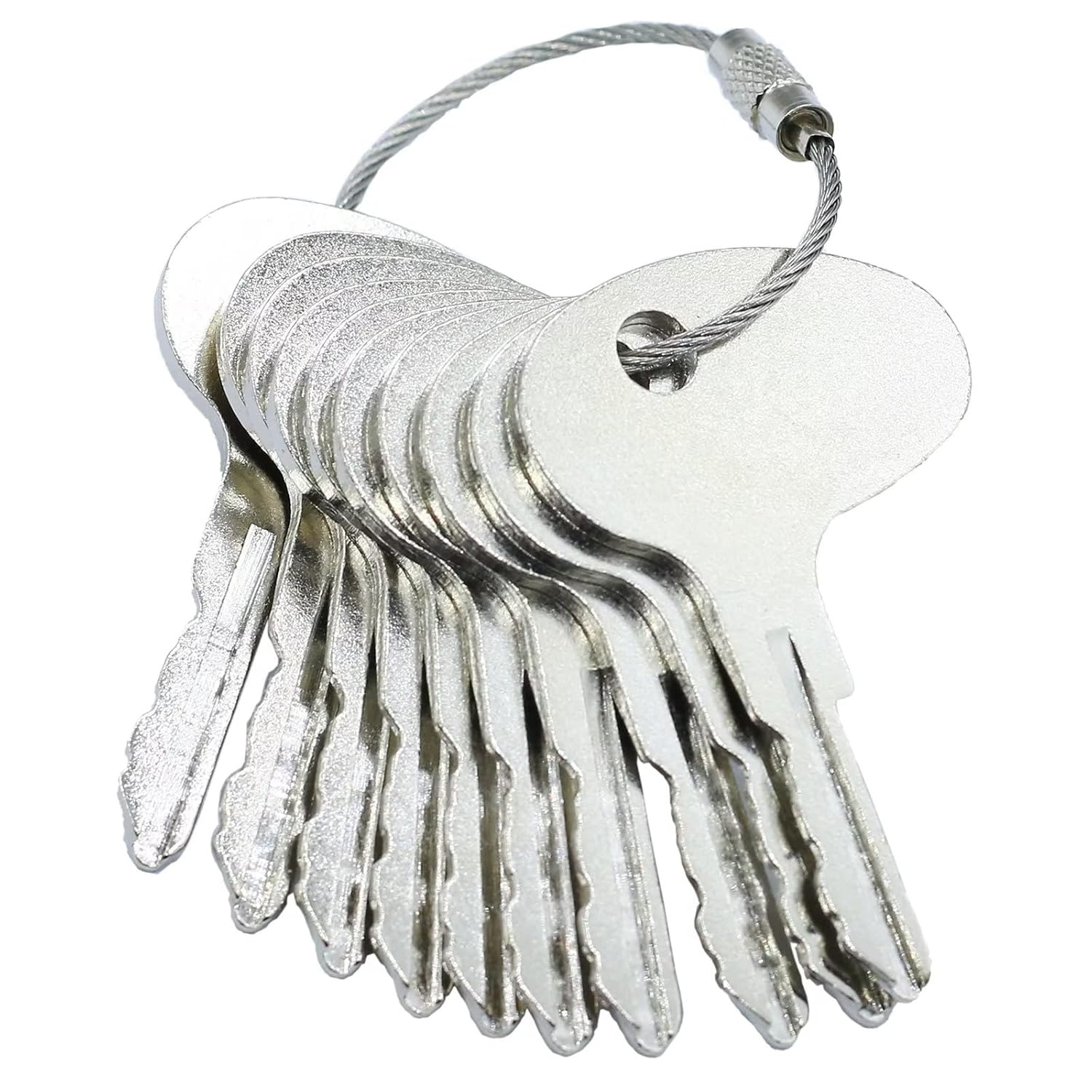 10PCS Forklift Ignition Key 123243 912-0514920 Compatible with Caterpiller CAT Compatible with Mitsubishi BD2 Forklift Kubota Older M Series Ilco 1596 Tractors image number 2