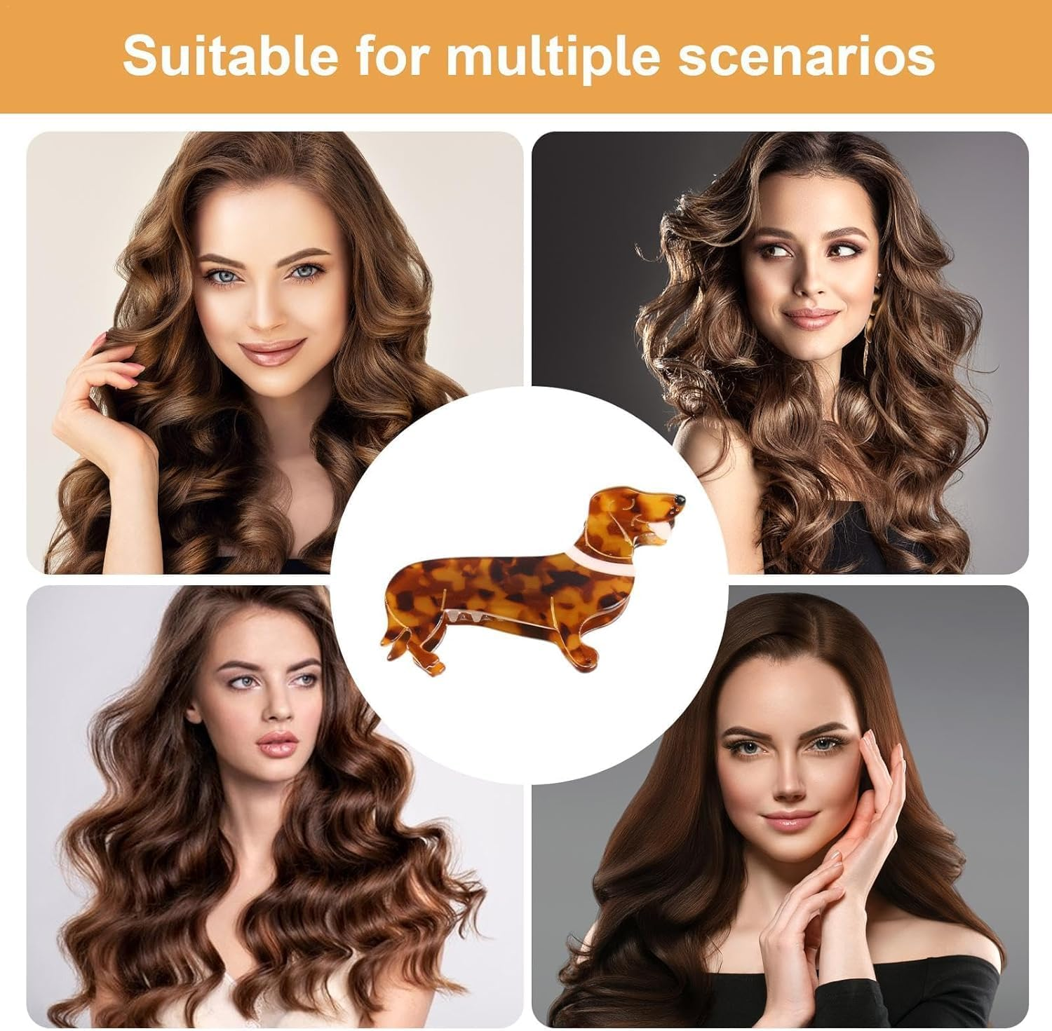 Dachshund Hair Accessories, Dog Shaped Hair Clip, Dog Dachshund, Cute Dog Hair Clips, Animal Hair Clips for Girls, Hair Styling Accessories