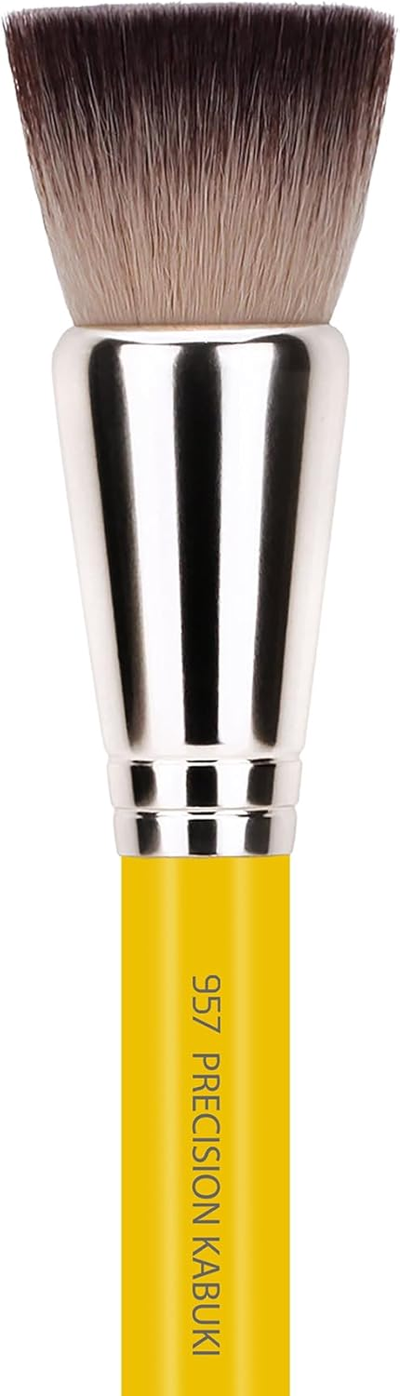 Bdellium Tools Professional Makeup Brush - Studio Series 957 Precision Kabuki - with Soft Synthetic Fibers, for Versatile Application (Yellow, 1Pc) image number 1
