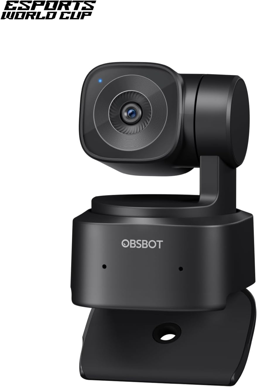 OBSBOT Tiny SE 1080P 100FPS Webcam for PC, AI Tracking PTZ Streaming Camera with 1/2.8" Sensor, Gesture Control, Dual ISO, Staggered HDR, Web Camera for Desktop Computer, Laptop, Meeting, Video Calls image number 2