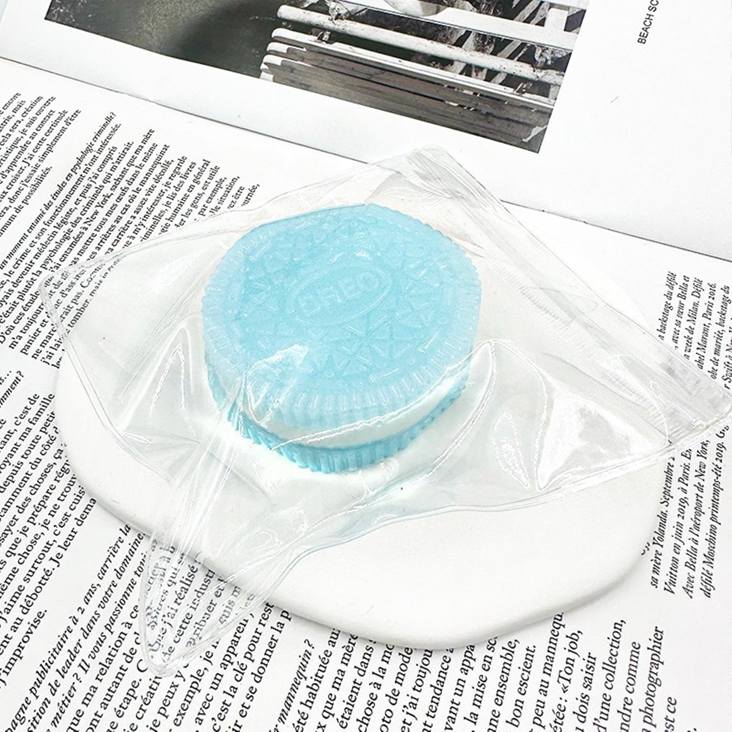 Squishy Stress Relief Pinching Simulation Squishy Pinching Anxiety and Relaxation Perfect Desk Accessory for Stress Relief (Black+Pink) image number 4