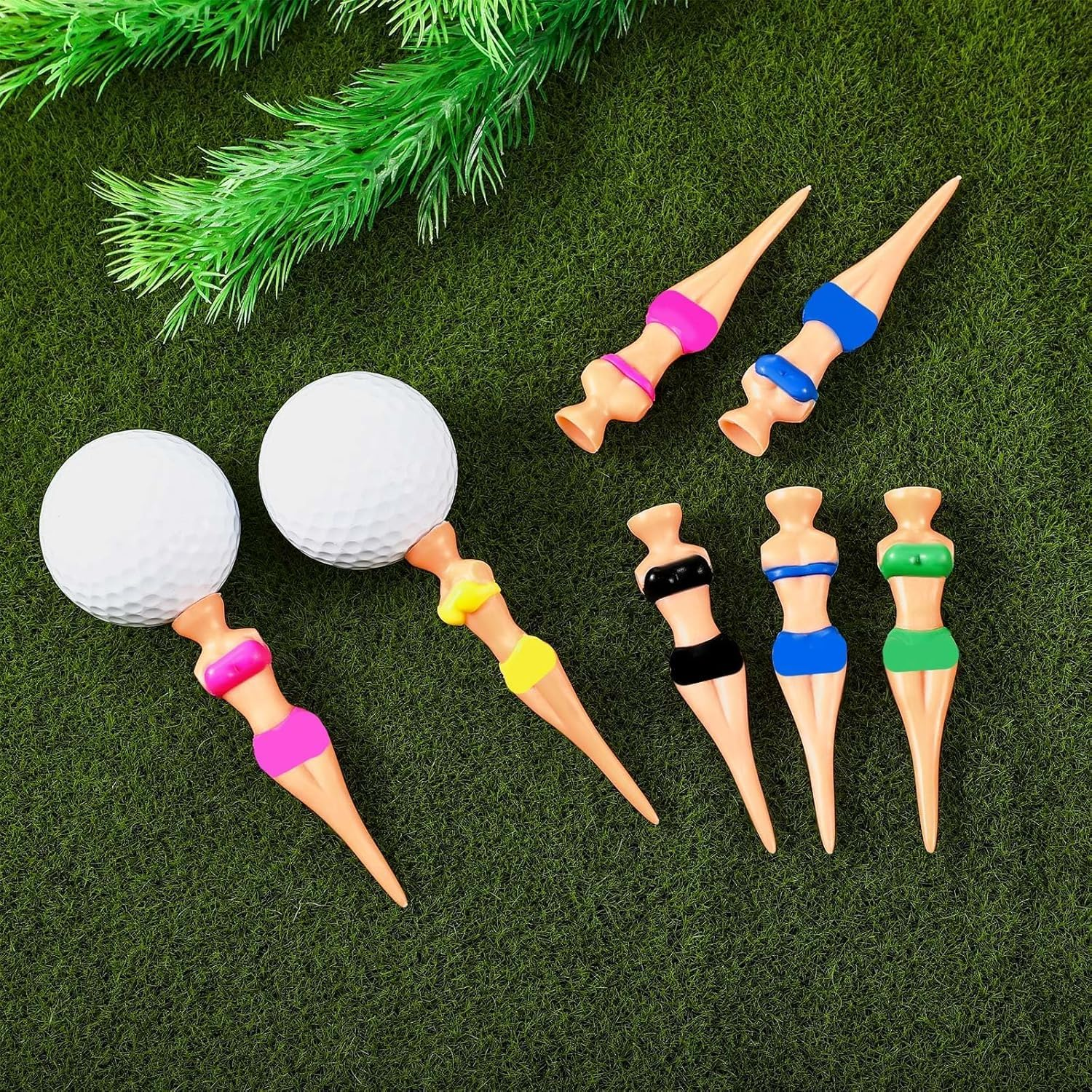 15 Pieces Funny Golf Tees Lady Girl Golf Tees, 76 Mm/ 3 Inch Plastic Pin up Golf Tees, Home Women Golf Tees for Golf Training Accessories Uncle Father Present Men Gift Bachelor Party image number 5