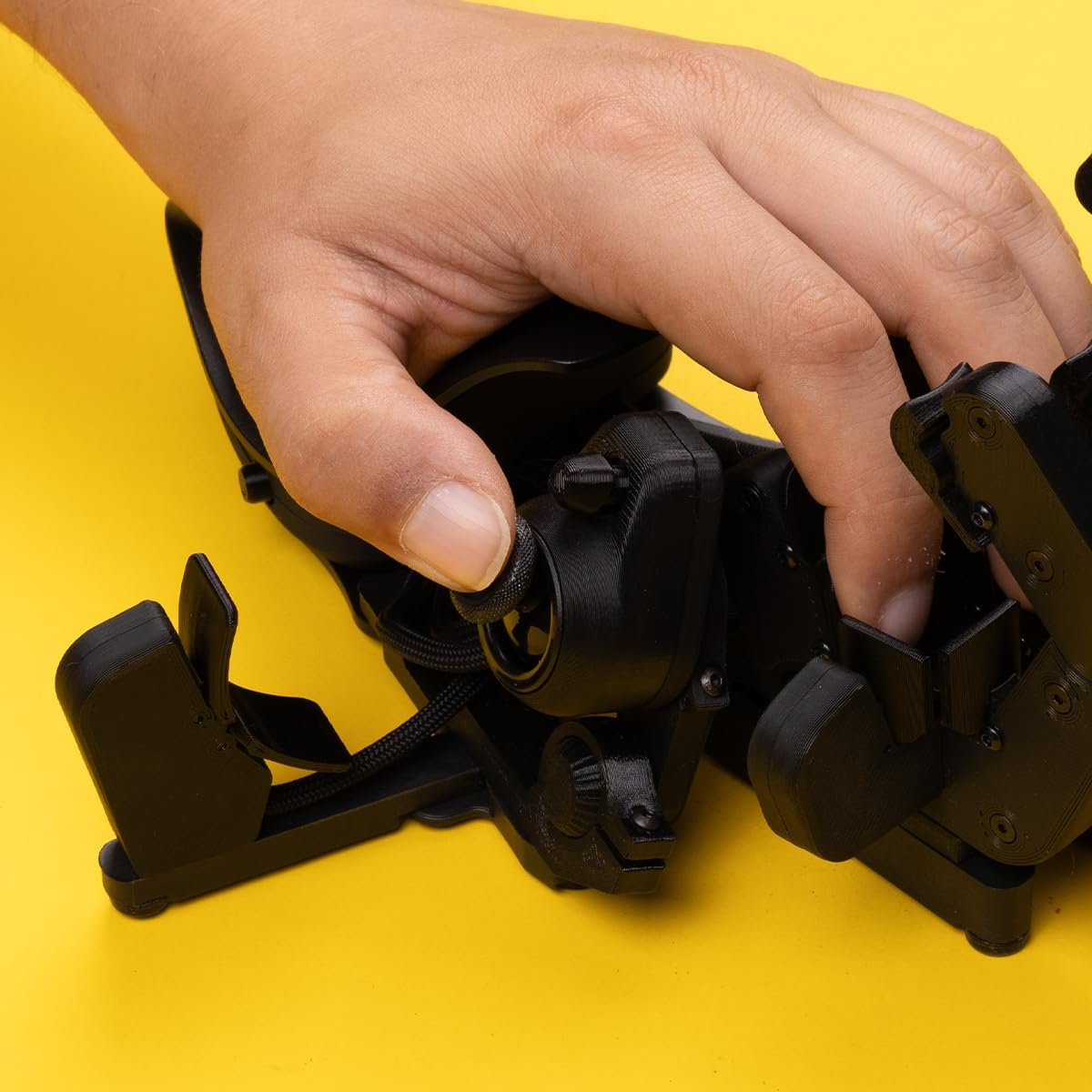 AZERON Gaming Keypad, Programmable One Handed Gaming Keyboard, with Hall Effect Analog Thumbstick and 30 Programmable Keys, 3D Printed Customized Keypad, for Righties (Black, Cyborg Ll) image number 4