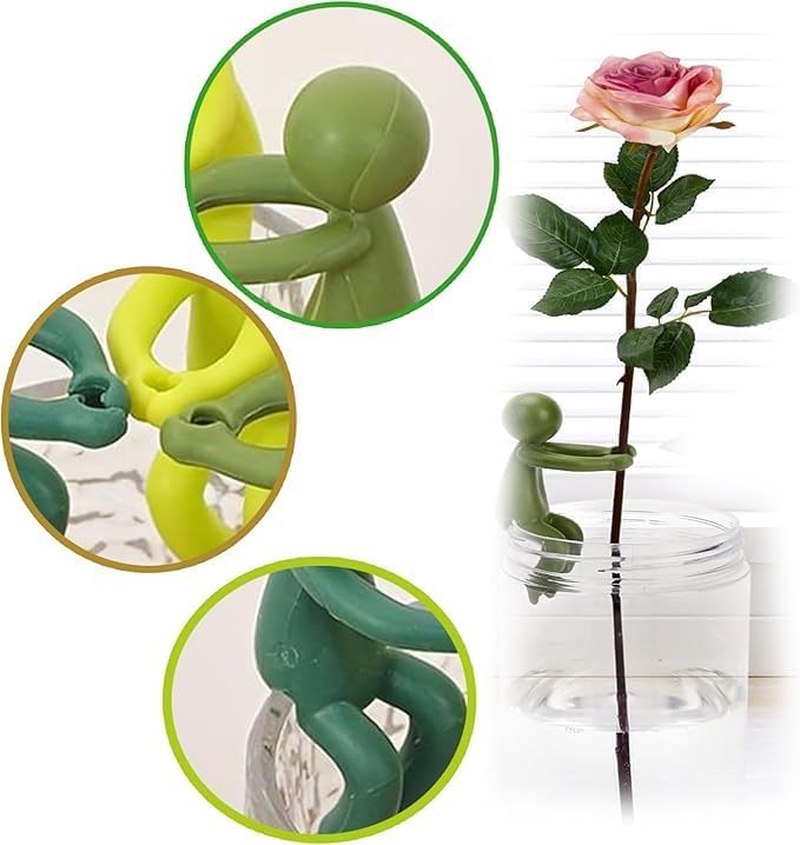 6Pcs Plant Propagation Buddy | Little Man Plant Supports for Cuttings, Sprouts, Stems, Shoots | Decorative Garden Plant Nurturing Holder for Plant Lovers image number 4