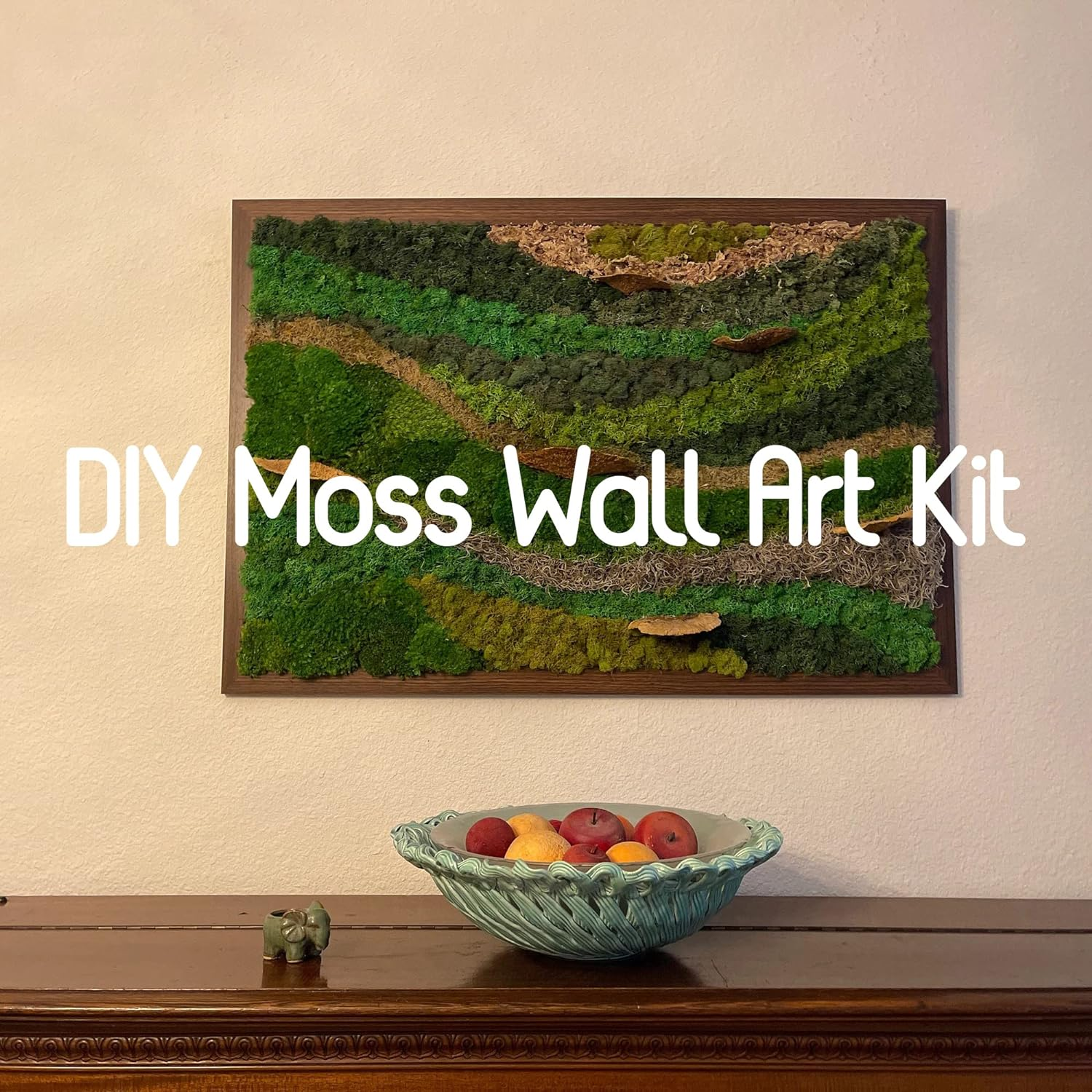 Prefleur Preserved Sheet Moss Natural Green Decorative Real Natural Green DIY Kit Gardenning Art Wall Decor Florist Decor Easter Table Decor Wedding 2 Sq.Ft.Green-B image number 1