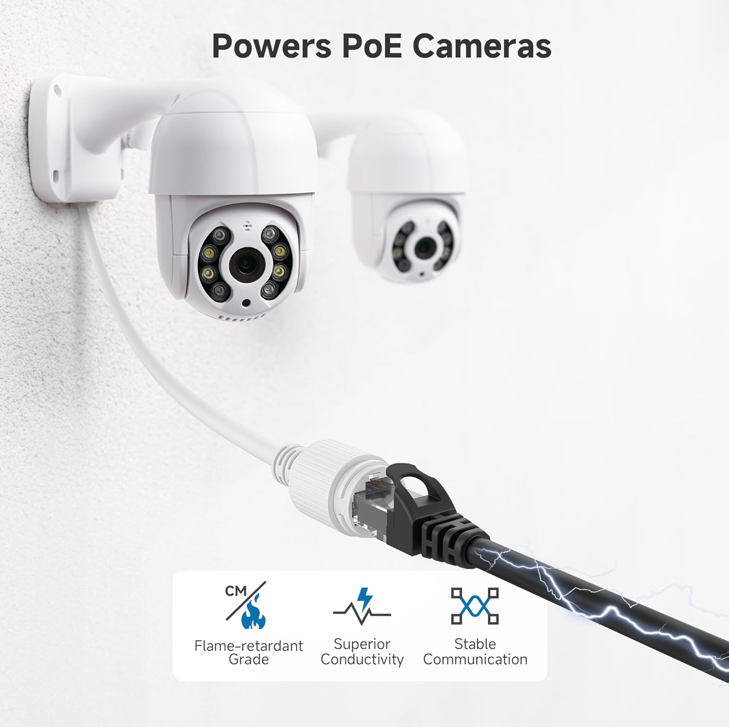 Cable Matters 5-Pack 10Gbps Snagless Short Cat 6 Ethernet Cable - 30Cm, Cat 6 Cable, Cat6 Cord, Ethernet Cord, Black image number 2