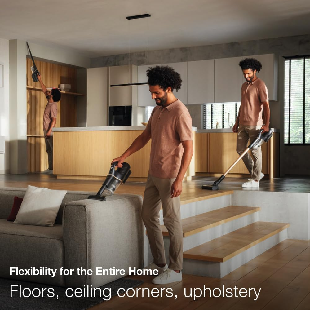 Miele Duoflex HX1 Cat and Dog Cordless Stick Vacuum Cleaner, Multifloor Electrobrush, Fine Dust Filter, Speedlock Wall Mount Included, Obsidian Black/Space Grey image number 6