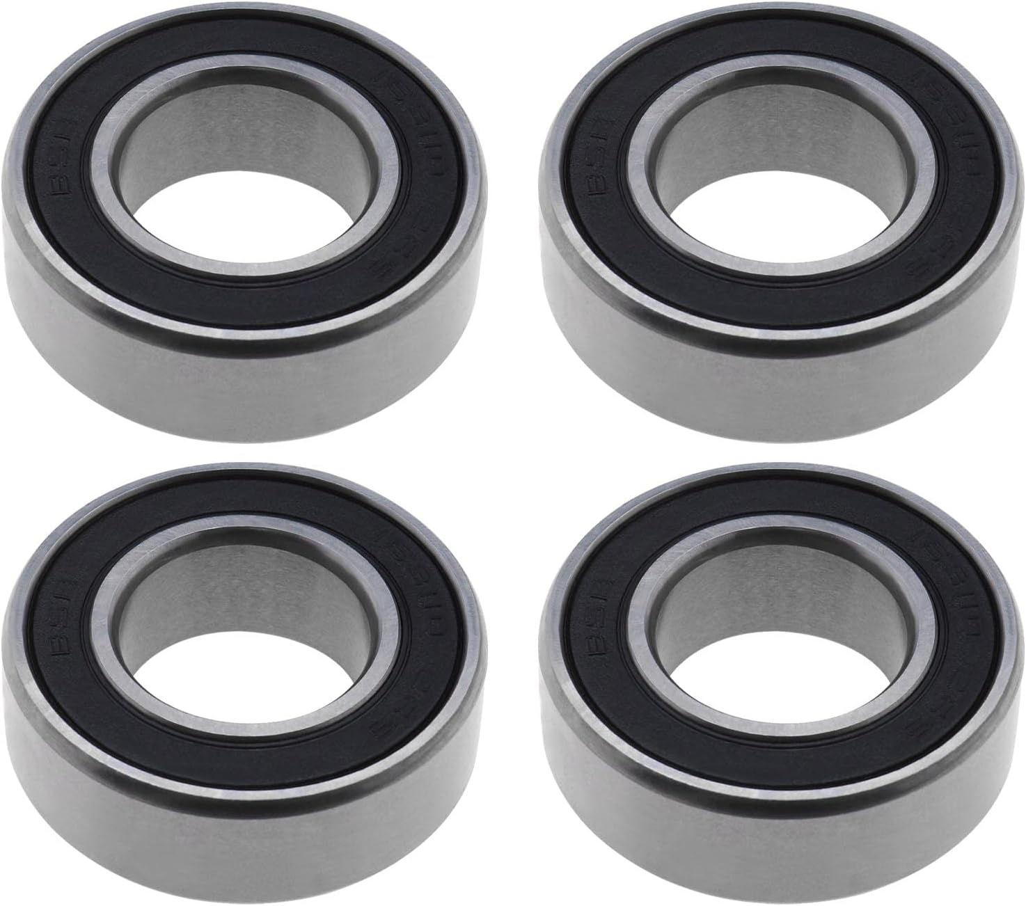VGOL 4PCS 163110-2RS Deep Groove Ball Bearings Double Rubber Seal Bearings Carbon Steel for Bike Rear Hub Industrial Equipment 16X31X10Mm image number 2
