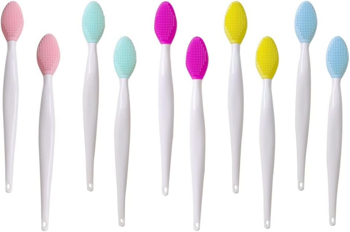 10 PCS Silicone Exfoliating Lip Brush, Lip Exfoliating Brush, Lip Exfoliator Brush, Lip Scrub Brush,Double-Sided Silicone Exfoliating Lip,Lip Scrubber Tool for ​Smoother and Fuller Lip Appearance image number 4