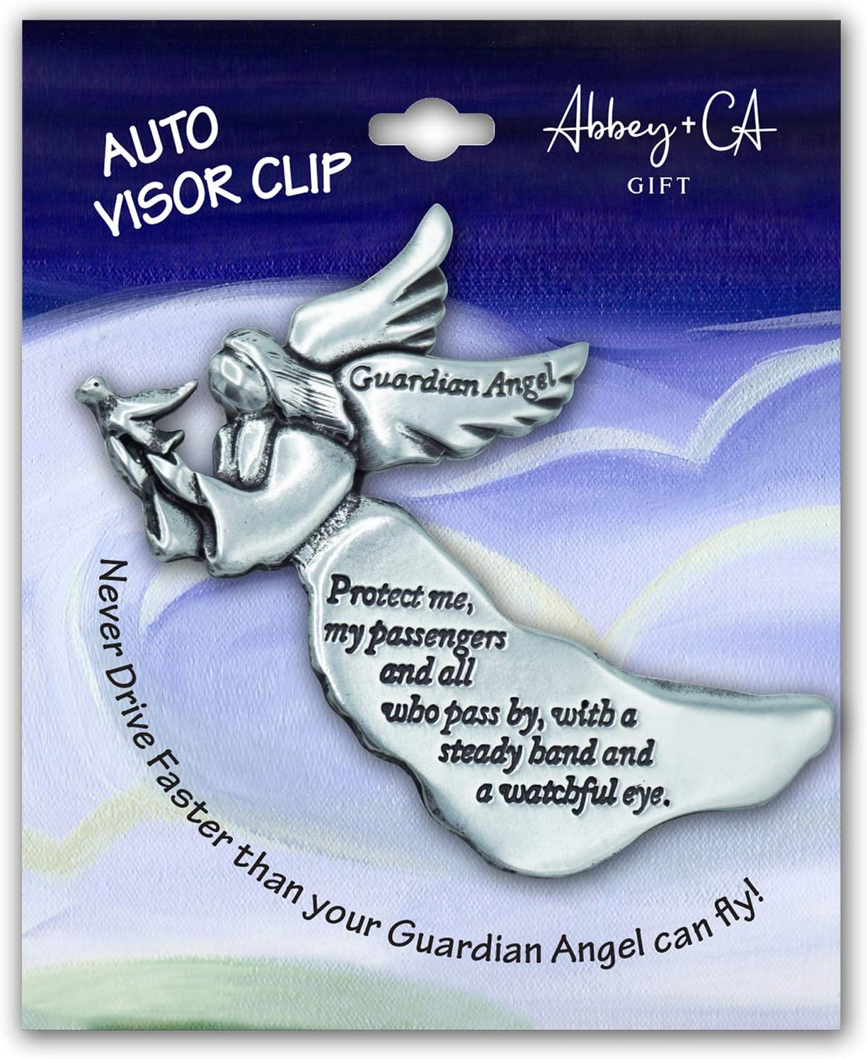 Cathedral Art (Abbey & CA Gift Guardian Angel Sun Visor Clip, Multicolored image number 4