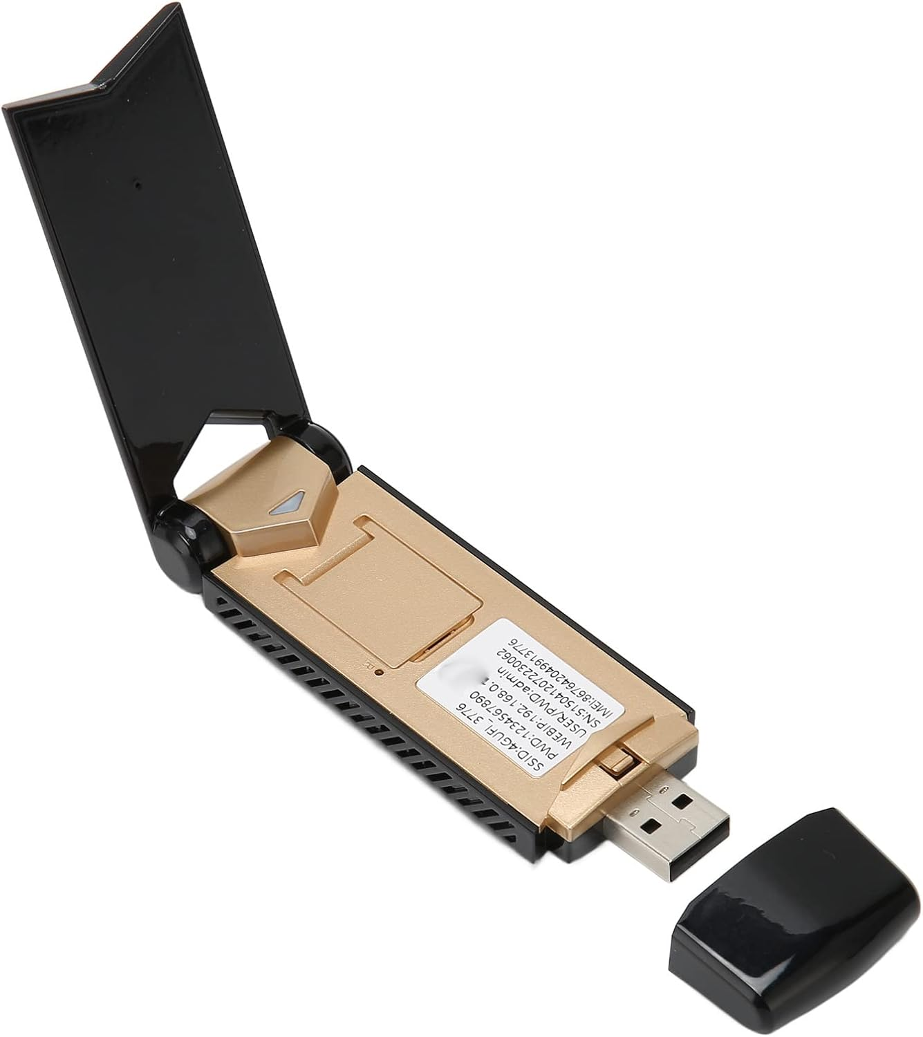 4G LTE USB Portable Wifi Router,Stable USB Multiple Protection Portable Wifi 4G Sim Card,Plug and Play Travel Hotspot Mini Router, for Outdoor Black