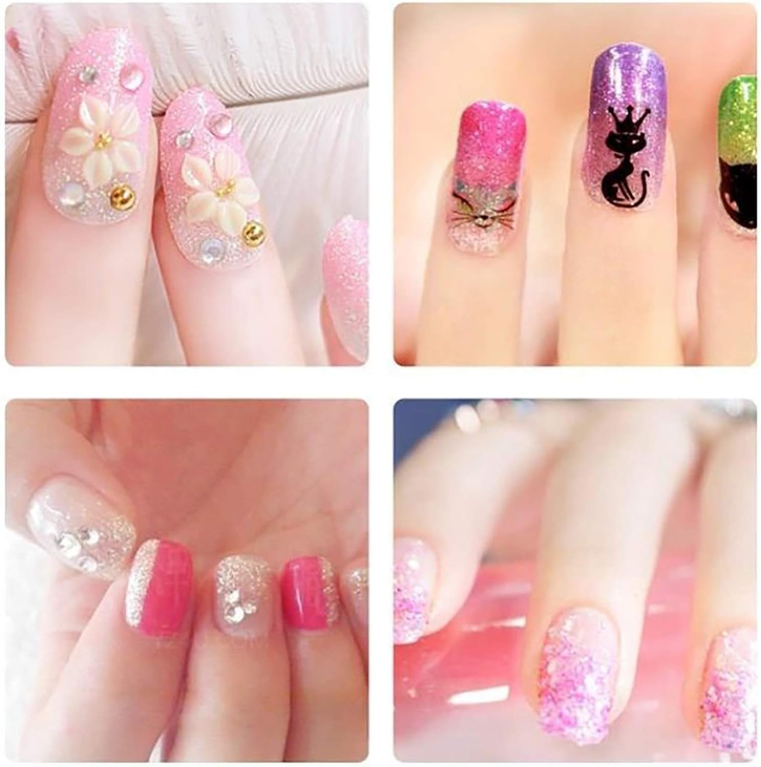 48 Bottles Nail Art Makeup Decoration Glitter Dust Powder Acrylic Nail Art Decoration Tool image number 3