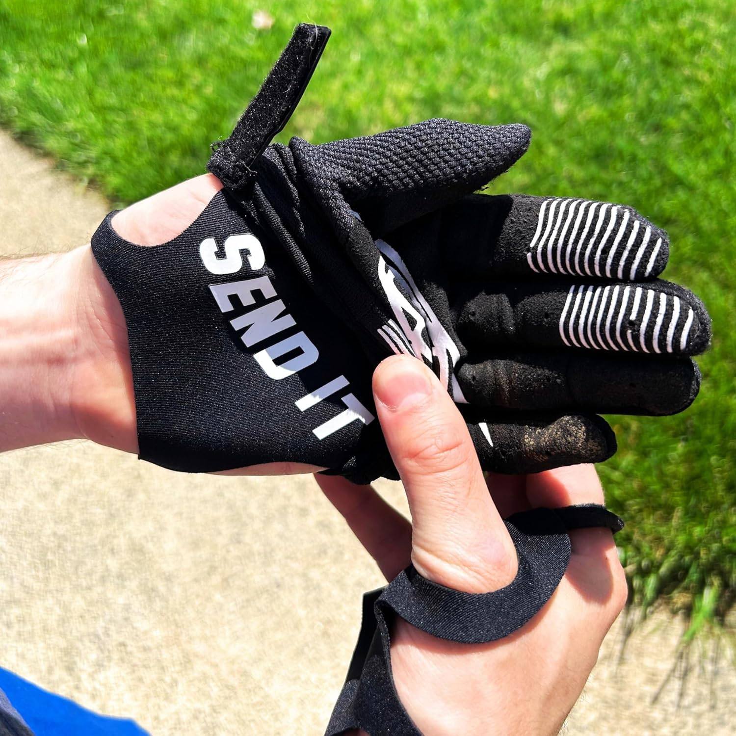 Dubbs Hardware Palm Protectors for Dirtbike ATV - Palm Protector for Hand - Palm Savers Blister Gloves - Blister Busters Palm Guards - Motocross Gloves Made Form Neoprene image number 1