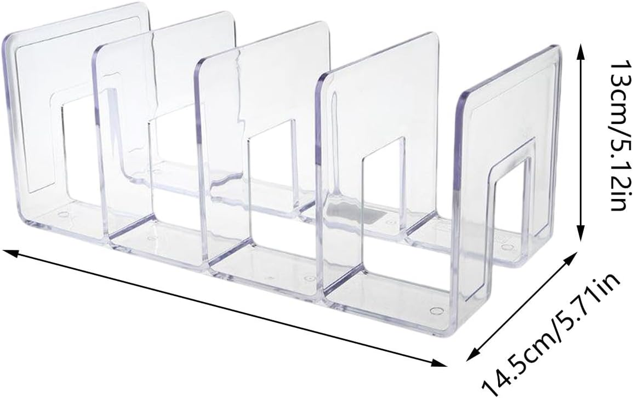 Krmoau Wallet Storage Organiser, Acrylic Purse Stand, Transparent Acrylic Pocket Divider - 2 X Bag Stand, Bag Organiser for Purses, Bags, Clutches, Carry Bags image number 4