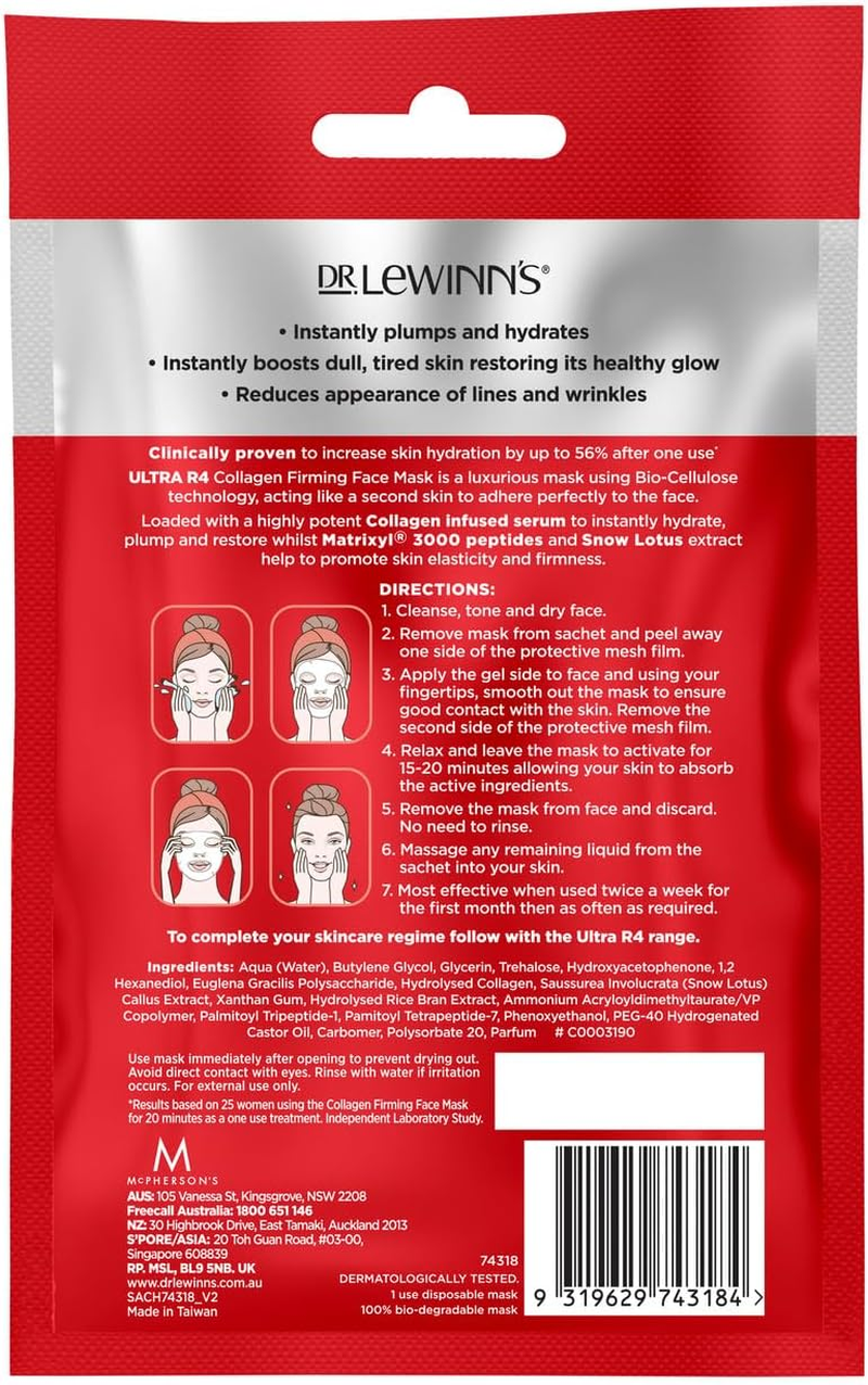 Dr. Lewinn'S Ultra R4 Collagen Firming Face Mask image number 2