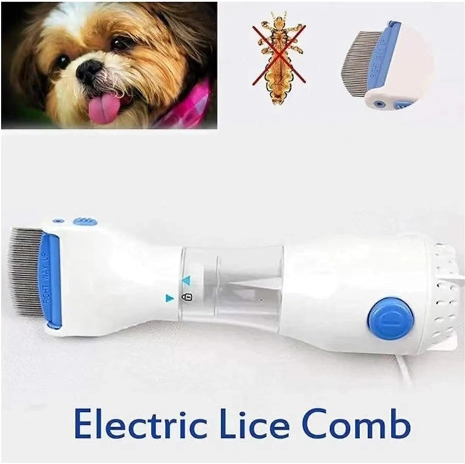 Electric Vacuum Comb for Lice Removal - Pet and Hair Treatment, Nit Free Comb with Lice Catcher image number 6