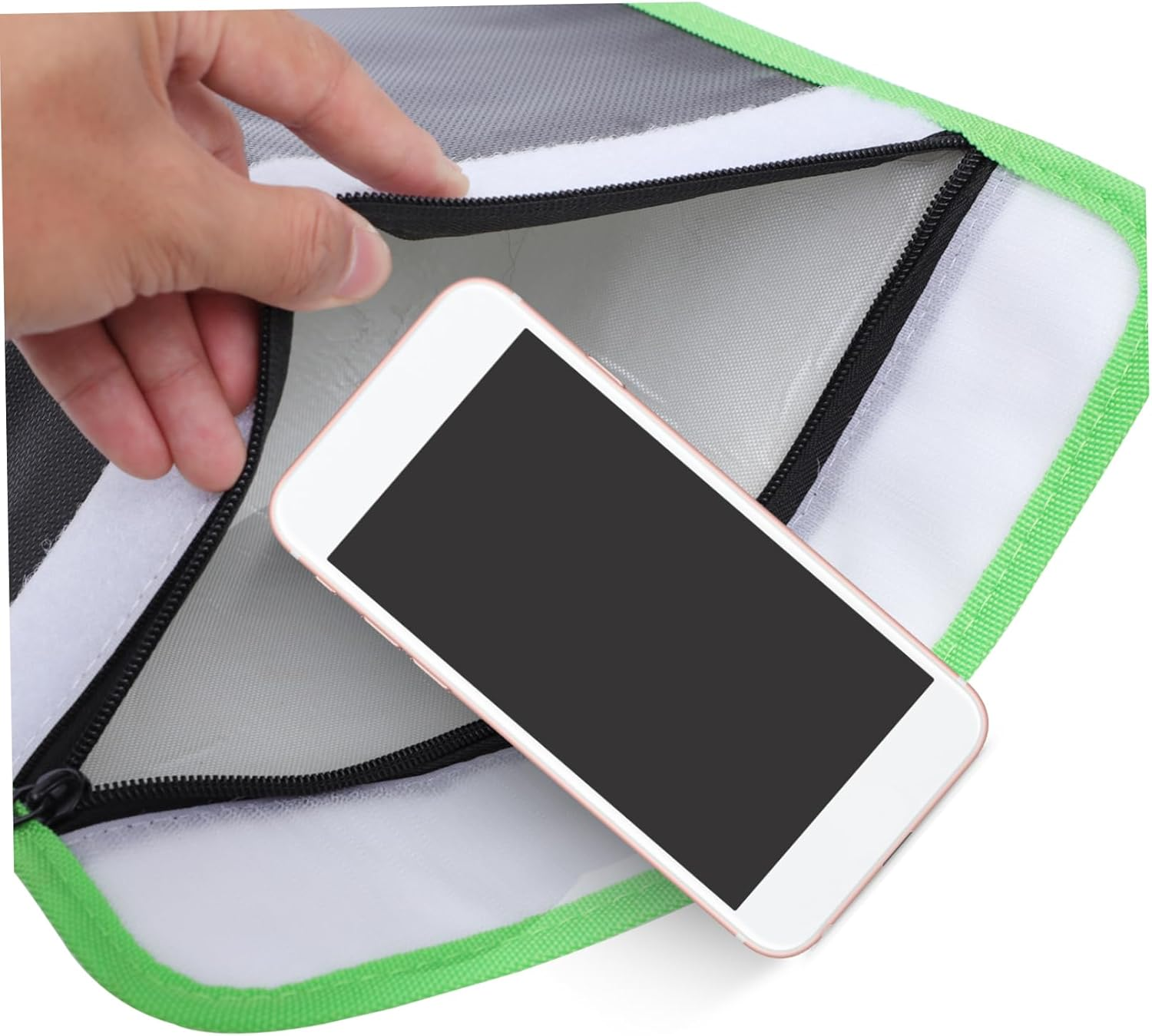 AUTSUPPL Fireproof File Bag Waterproof Document Pouch 37.5X28.5Cm Explosion-Proof Battery Protection Folder for Important Papers image number 2