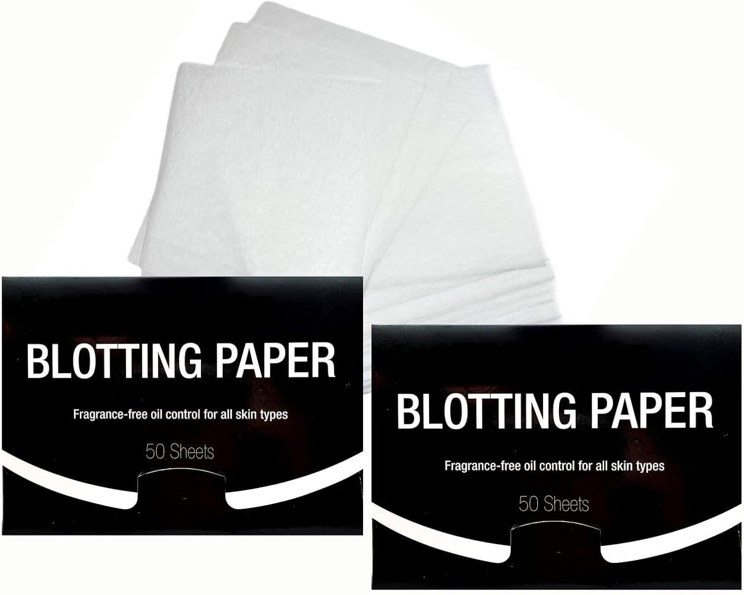 2 Pks FRAGRANCE-FREE Unscented Natural Abaca Blotting Paper - 100 Oil Blotting Sheets - Makeup Friendly UNISEX Oily Skin Shine Blotter Photography Zoom Meetings Travel Gym School - MADE in TAIWAN image number 5